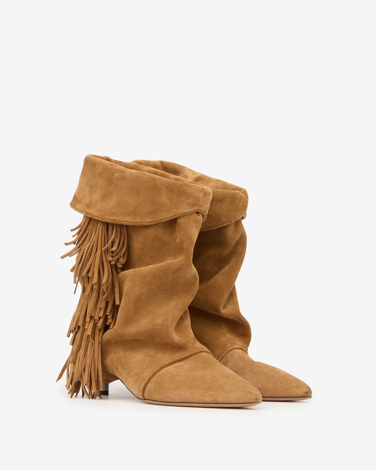 Botas edrik con flecos Woman Cognac 5