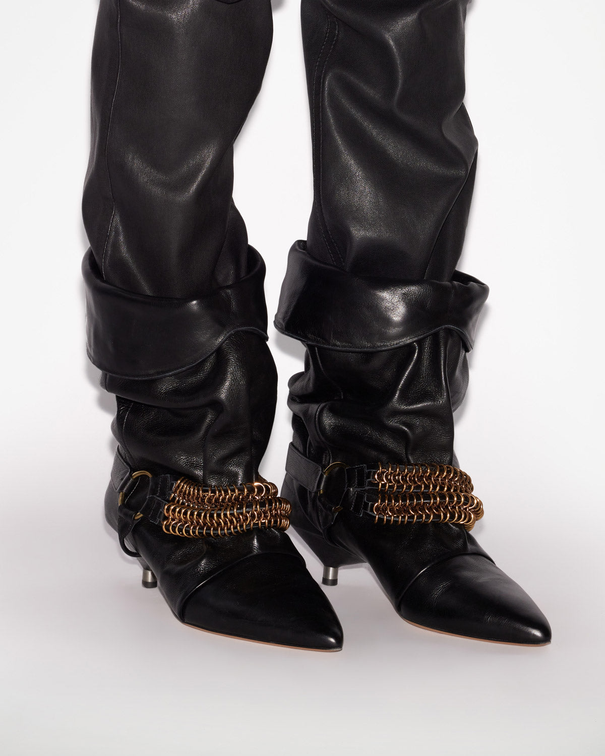 Botas bajas edrik chain Woman Negro 3