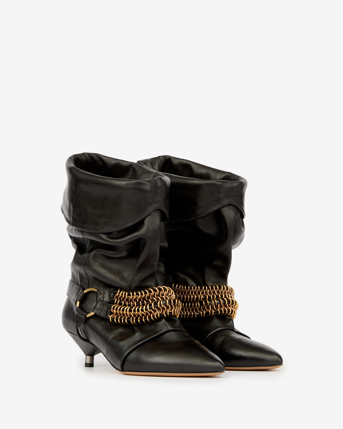 Botas bajas edrik chain Woman Negro 3