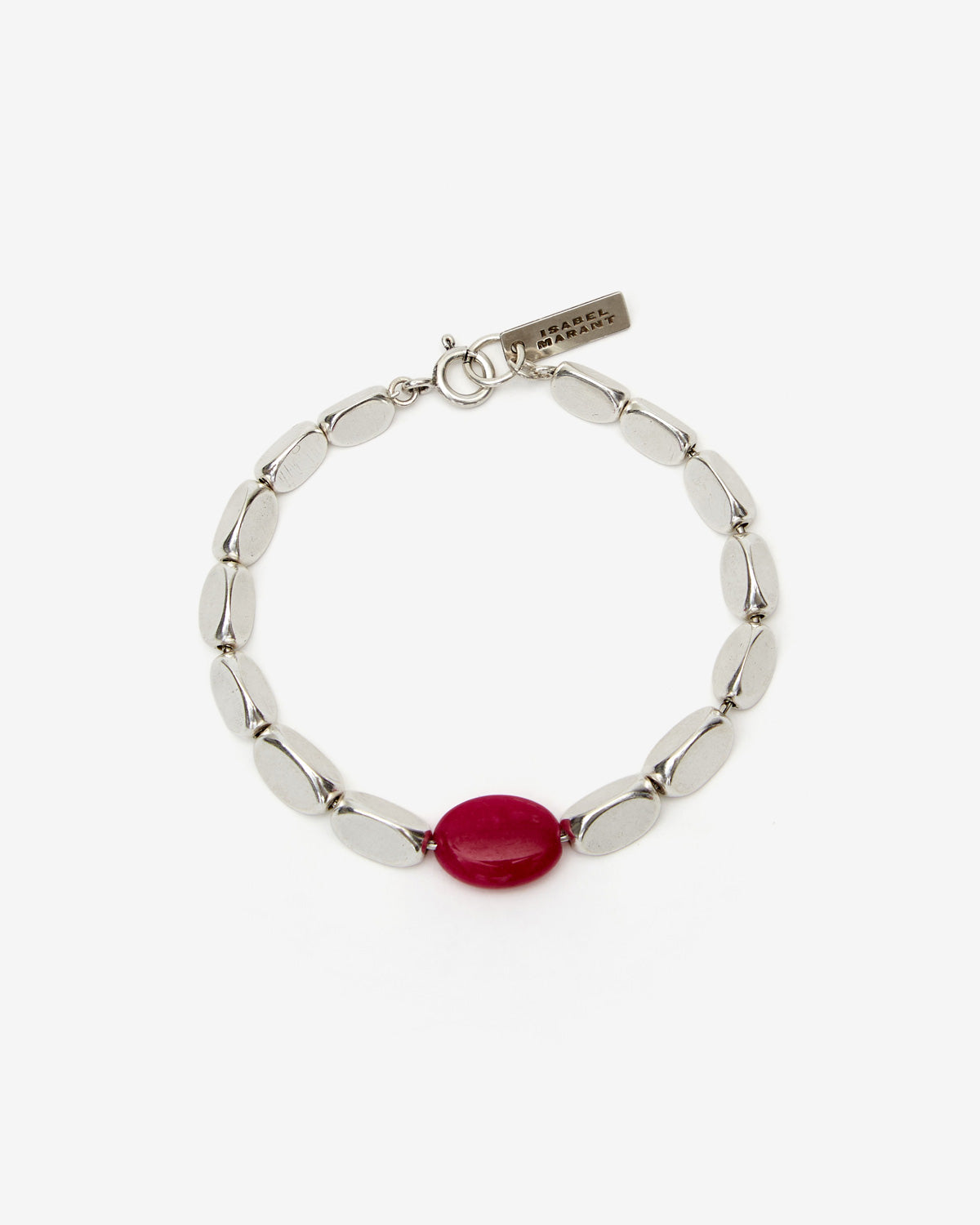 Pulsera leotie Woman Fuchsia and silver 1