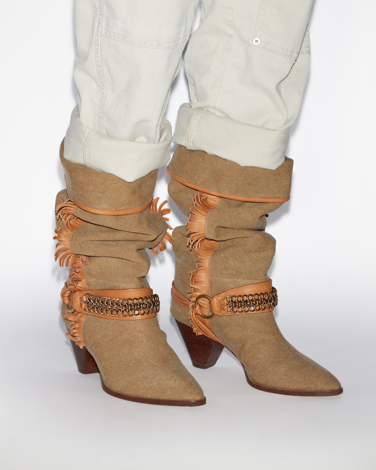 Botas levon Woman Caqui 3