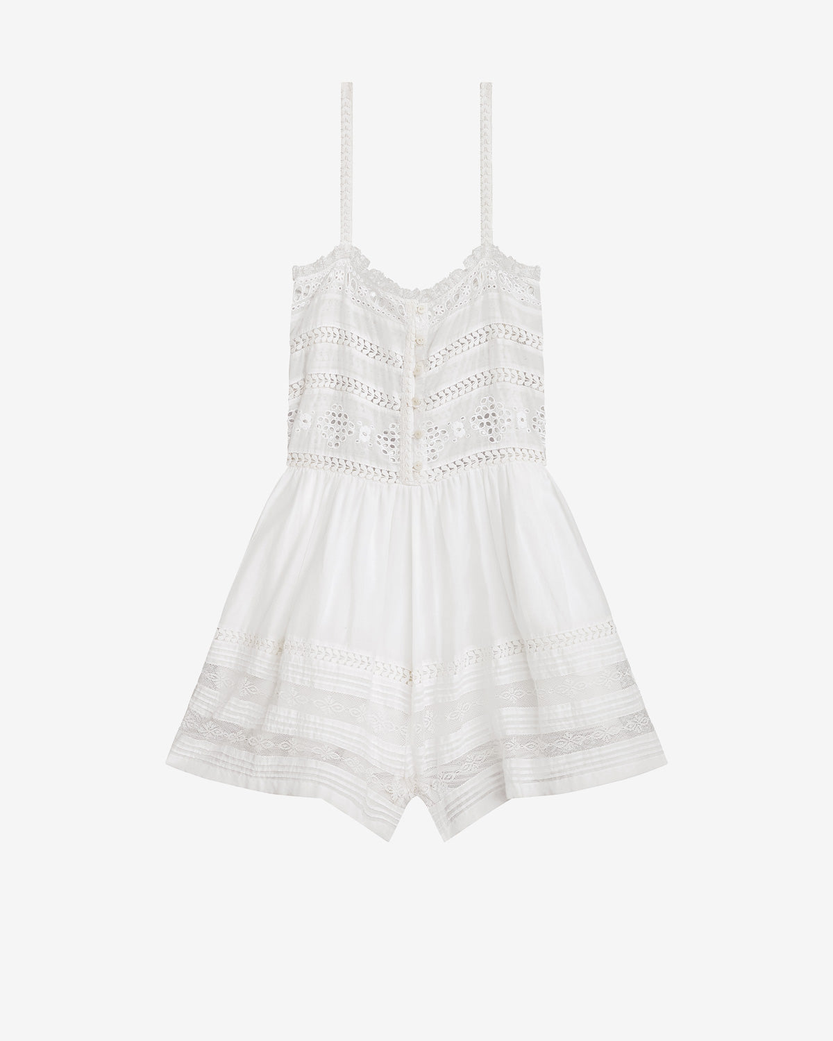 Dylan playsuit Woman White 4