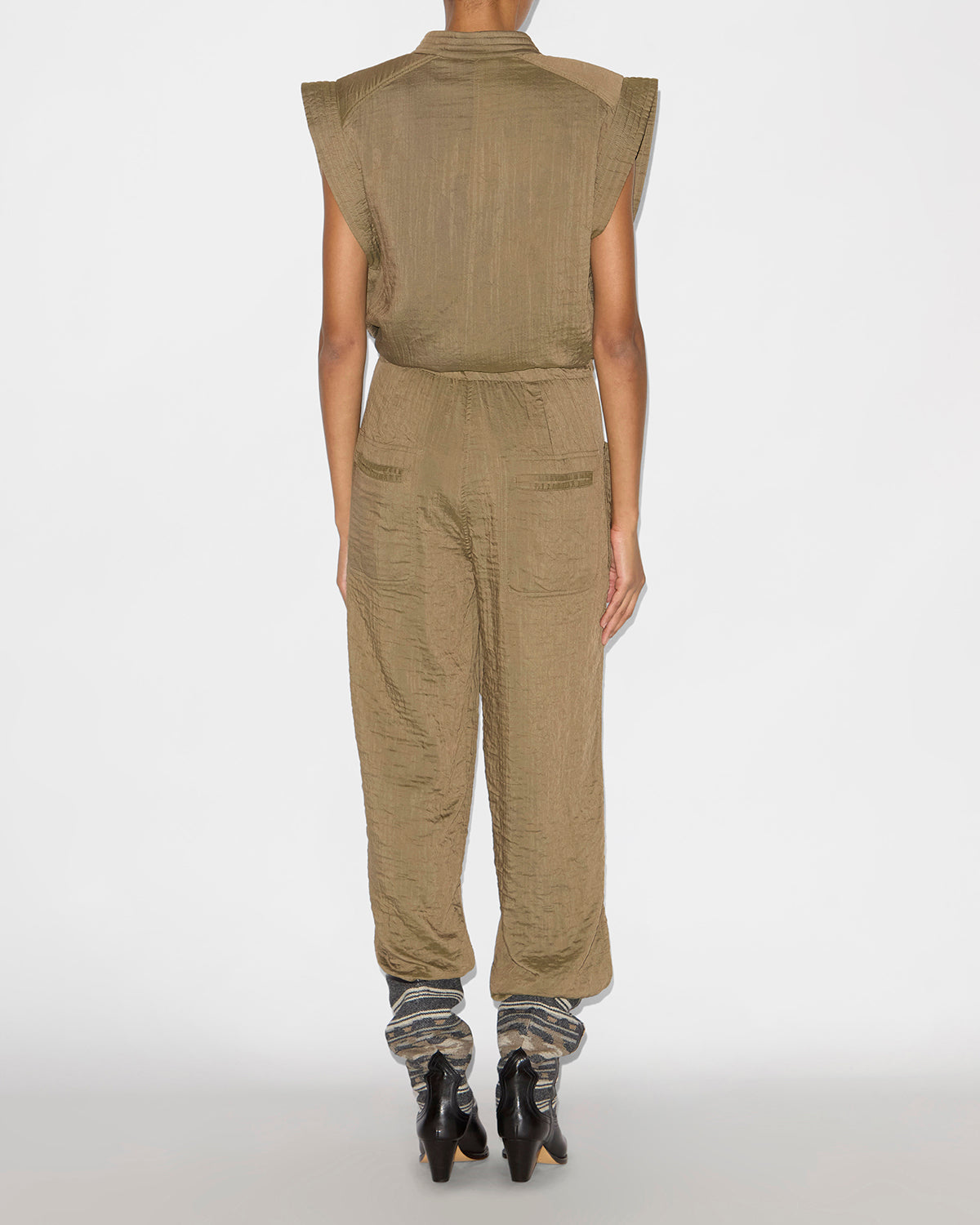 Suzie jumpsuit Woman Khaki 4