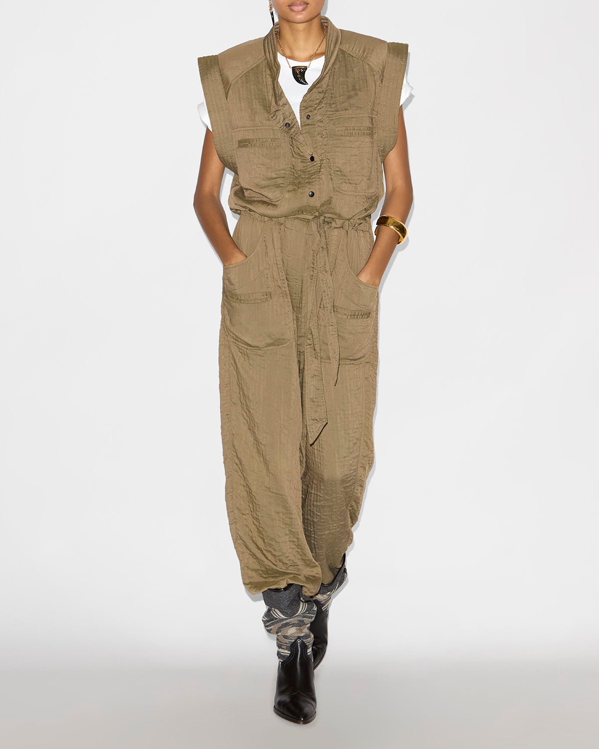 Jumpsuit suzie Woman Khaki 9