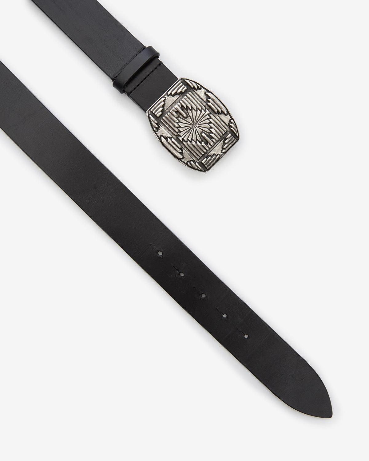 Ceinture square buckle Man Noir 2