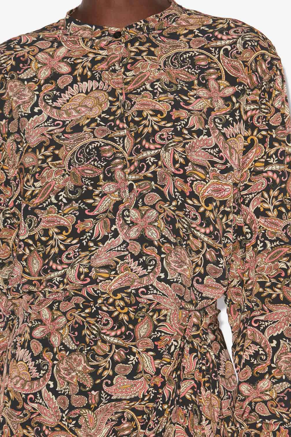 Camicia fluida catchell con stampa - Black-ochre - Woman - 3