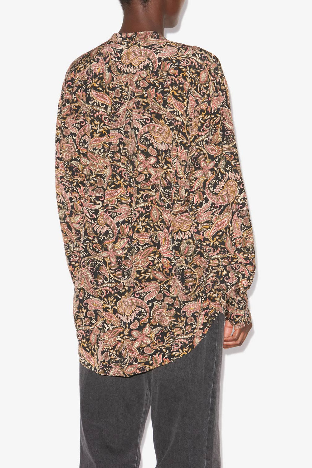 Camicia fluida catchell con stampa - Black-ochre - Woman - 5