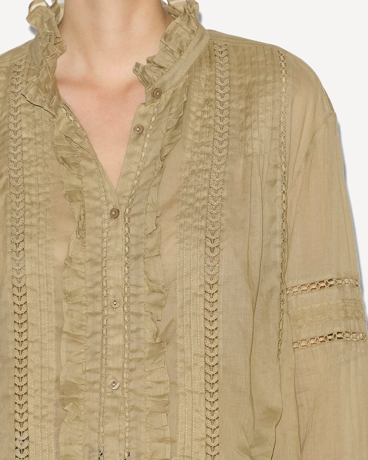 Valda shirt Woman Light khaki 2