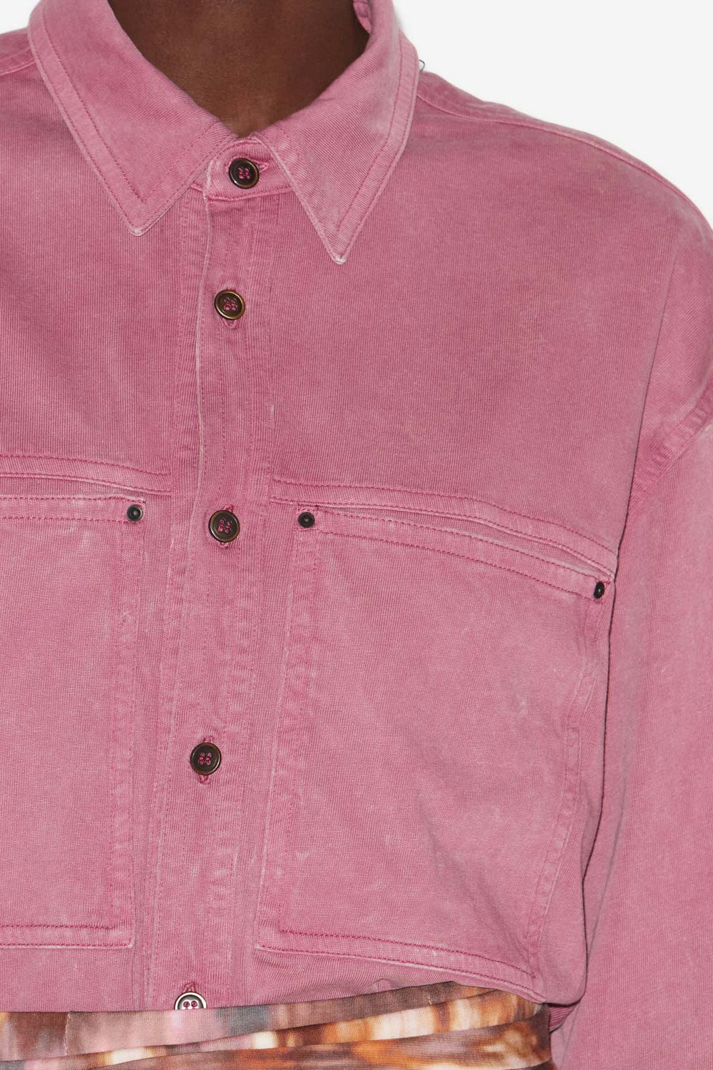 Chemise raquel en jersey délavé - Rose - Woman - 3