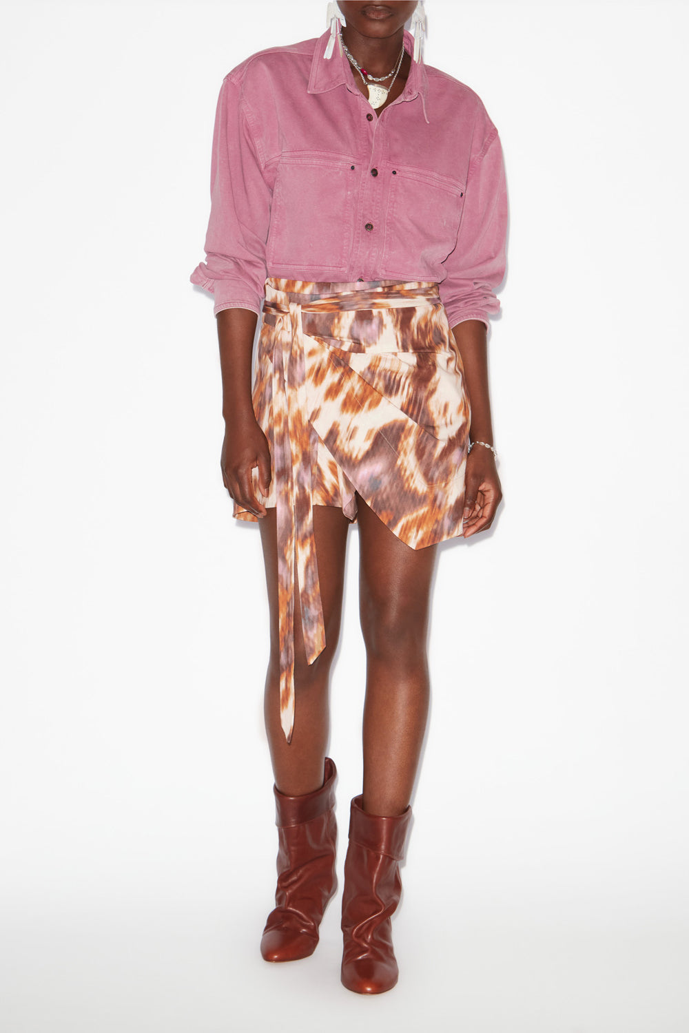 Chemise raquel en jersey délavé - Rose - Woman - 2