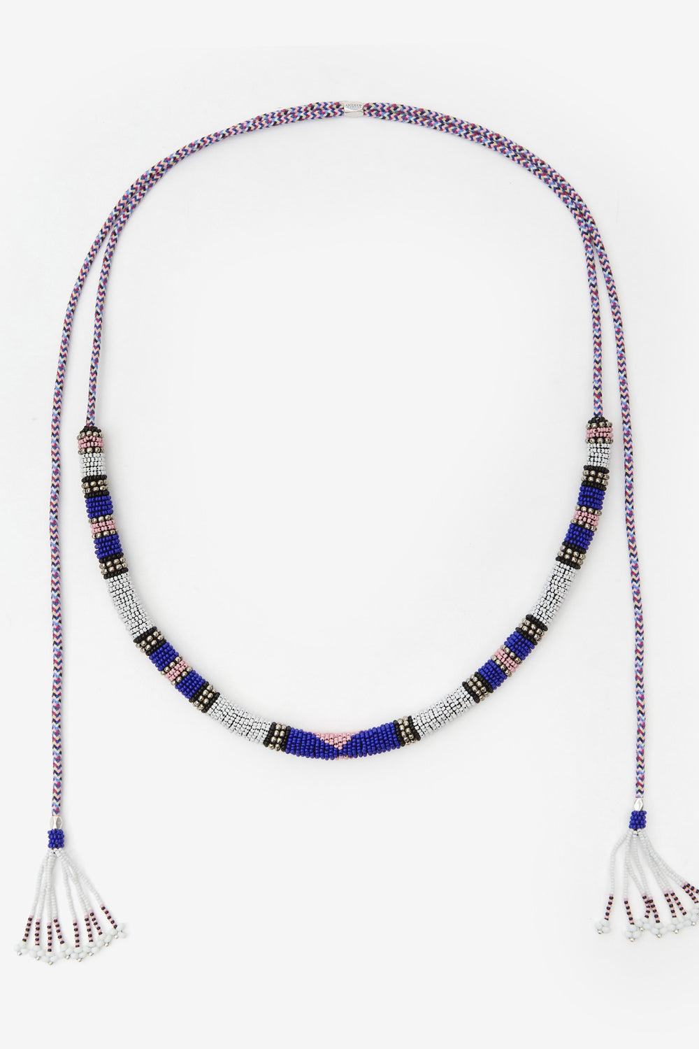 Collana nuna in corda e perle - White and silver - Woman - 1