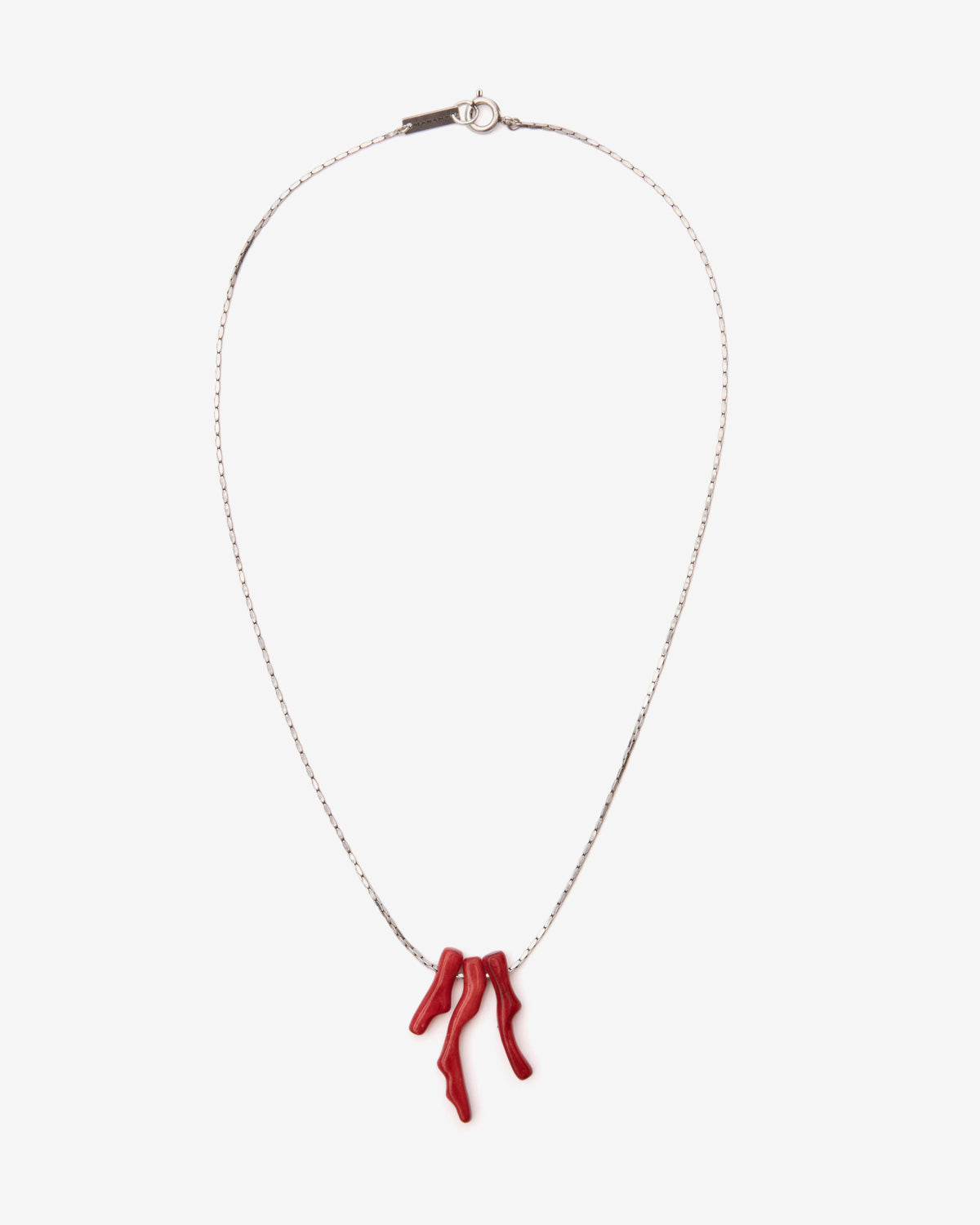 Collier jolan Man Rouge-argenté 2