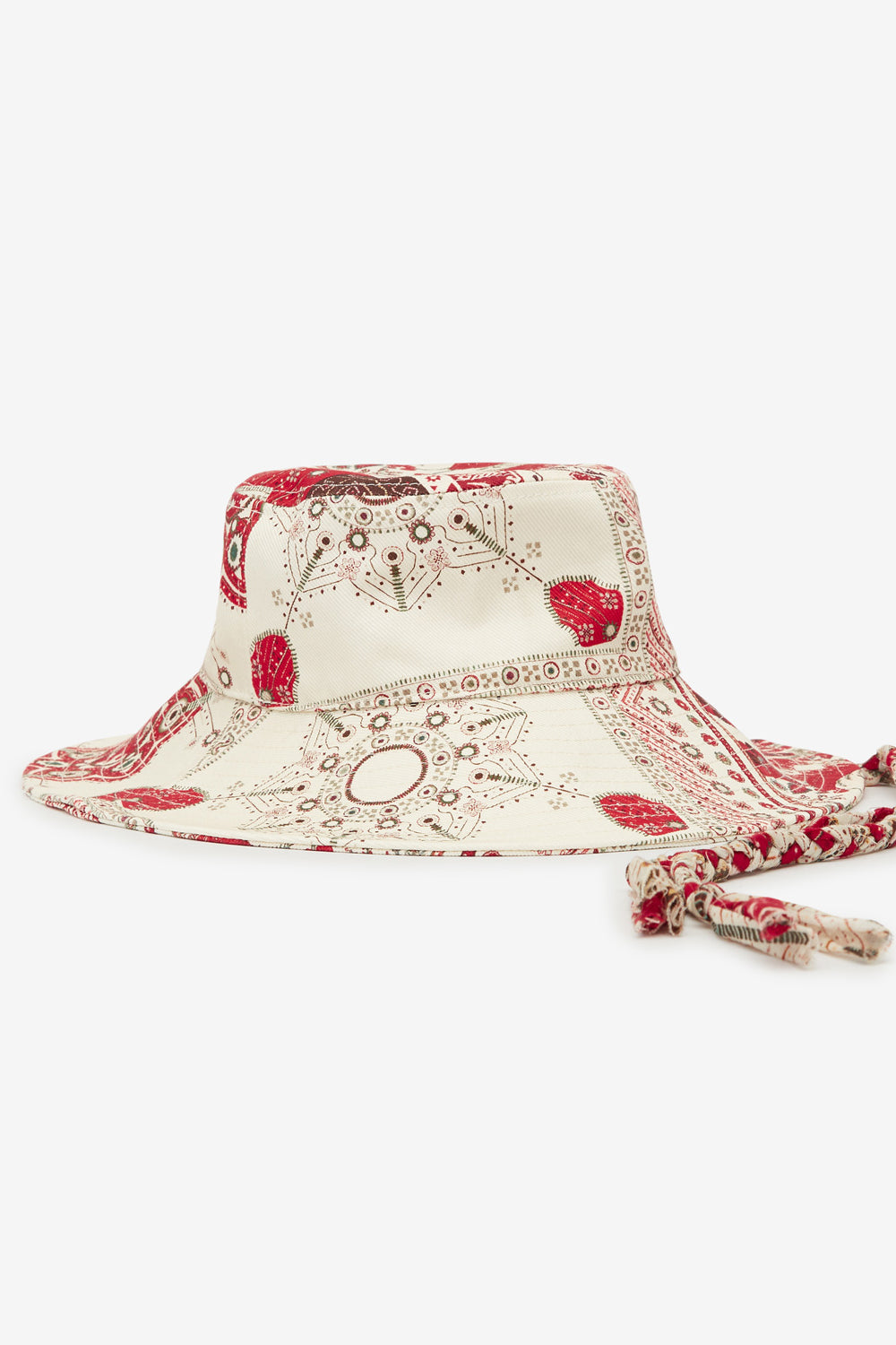 Bedruckter bucket hat delya aus baumwolle mit bandanaprint - Red and ecru - Woman - 2