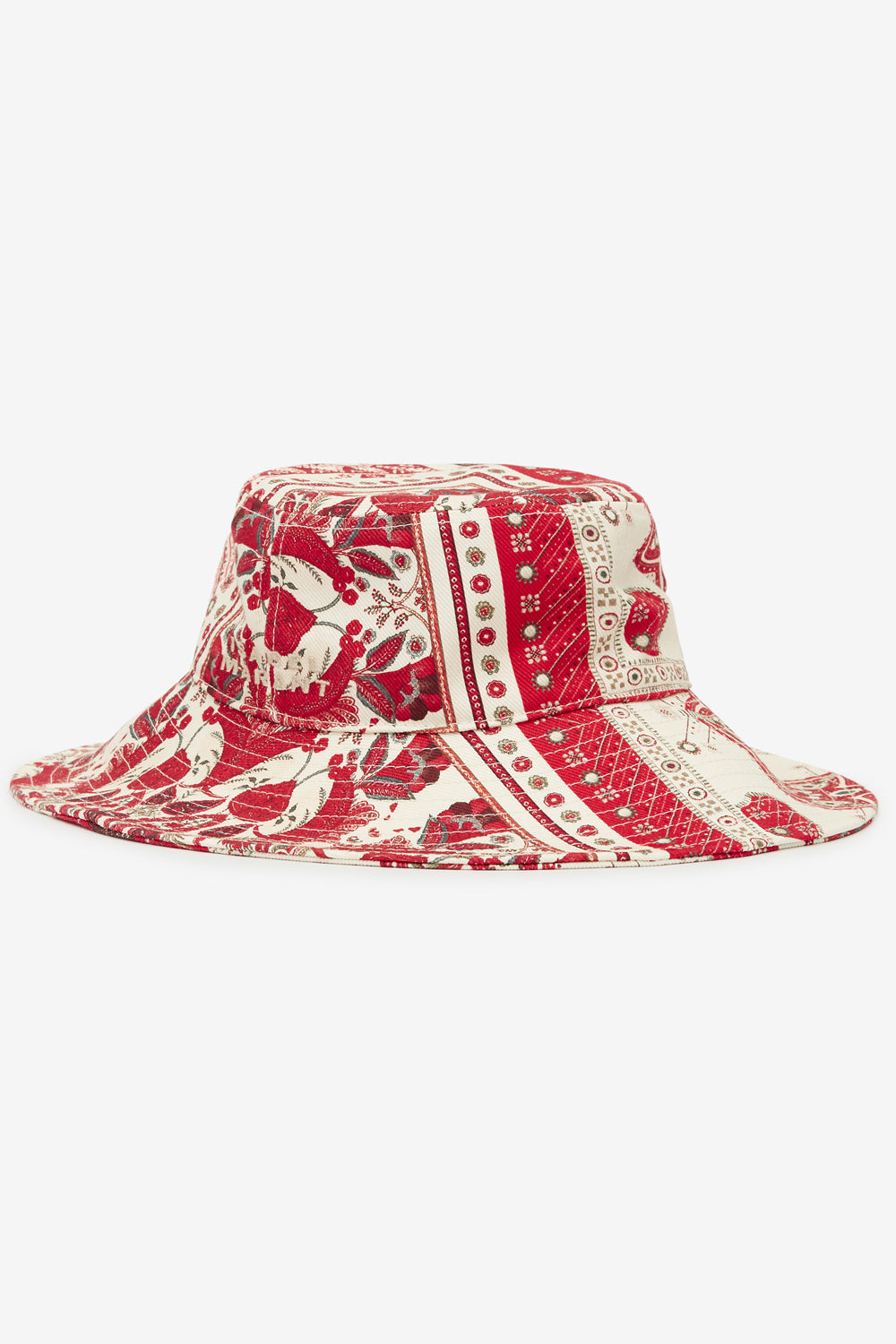 Bedruckter bucket hat delya aus baumwolle mit bandanaprint - Red and ecru - Woman - 3