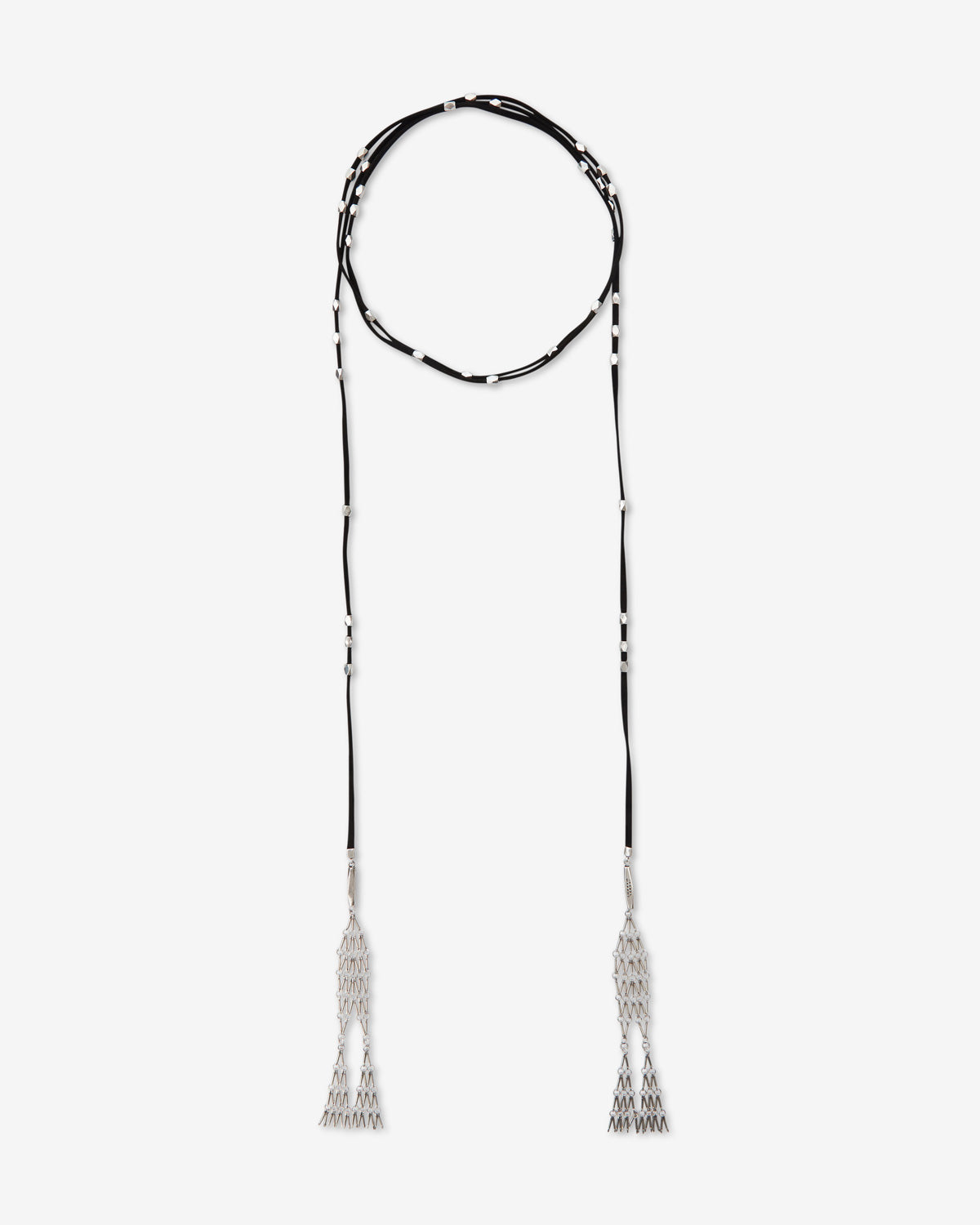 Kachina レザー＆メタル スカーフ - Black and silver - Woman - 1