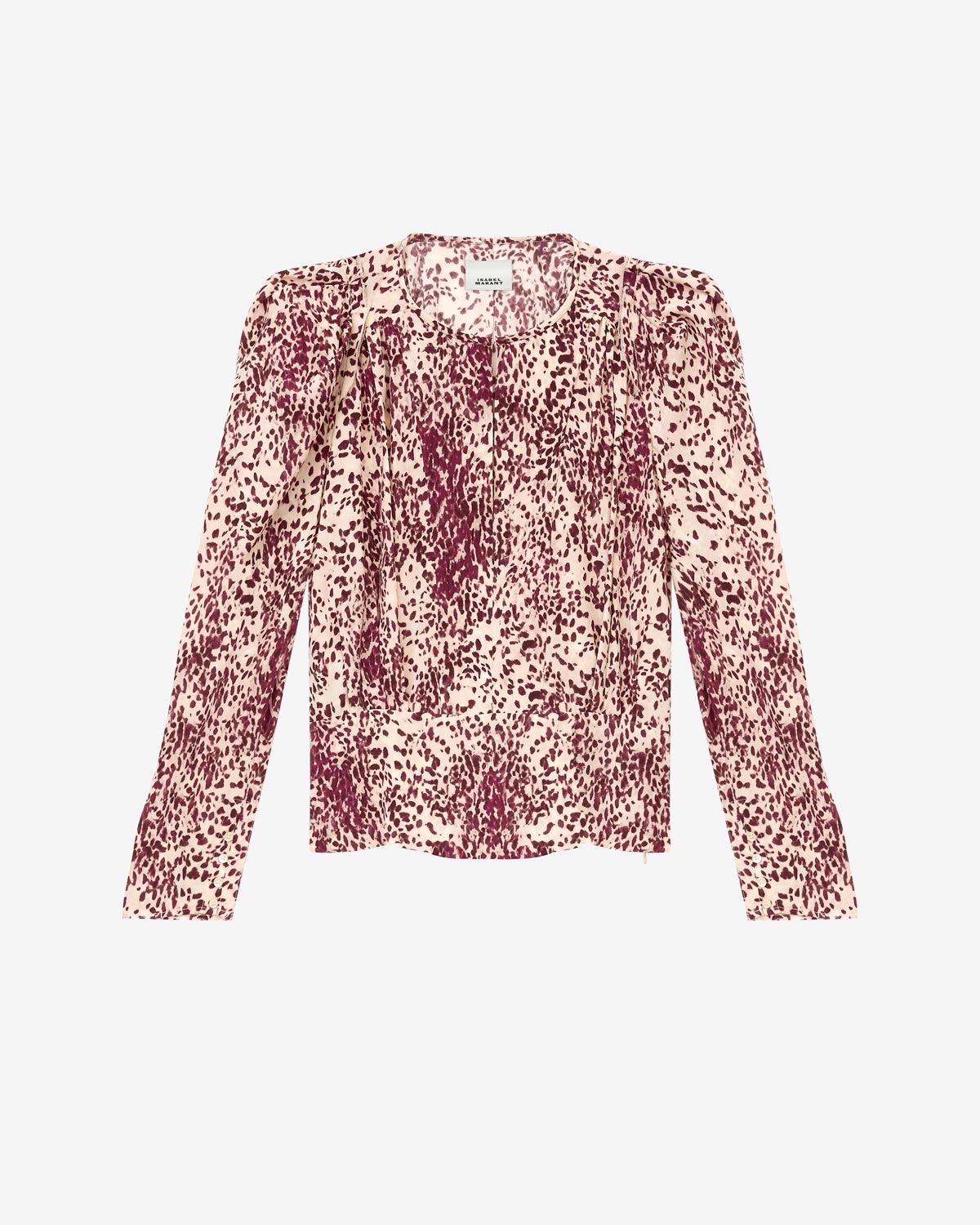 Blouse zarga Woman Violet-écru 1