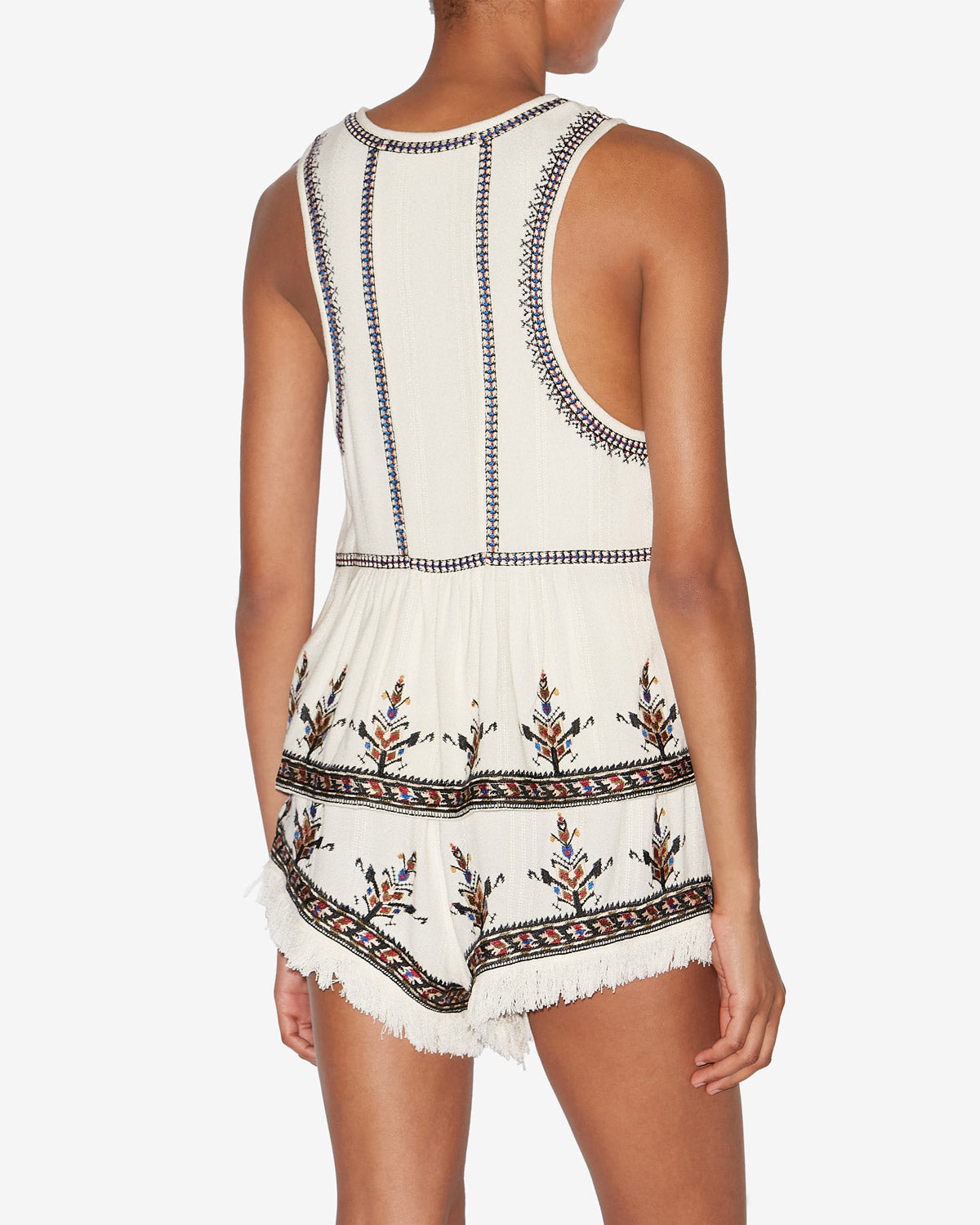 Top kourtney in garza ricamata - Ecru - Woman - 4