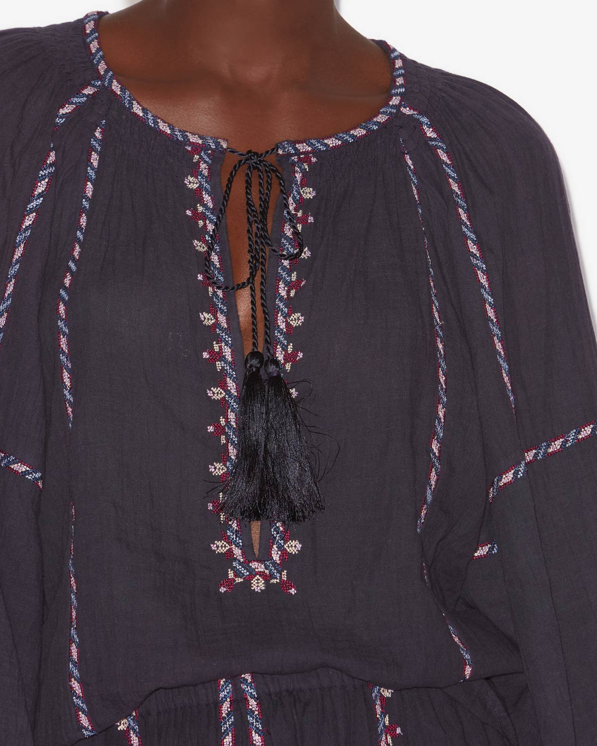 Fernanda 刺繍入りガーゼ トップス - Faded night/lilac - Woman - 2