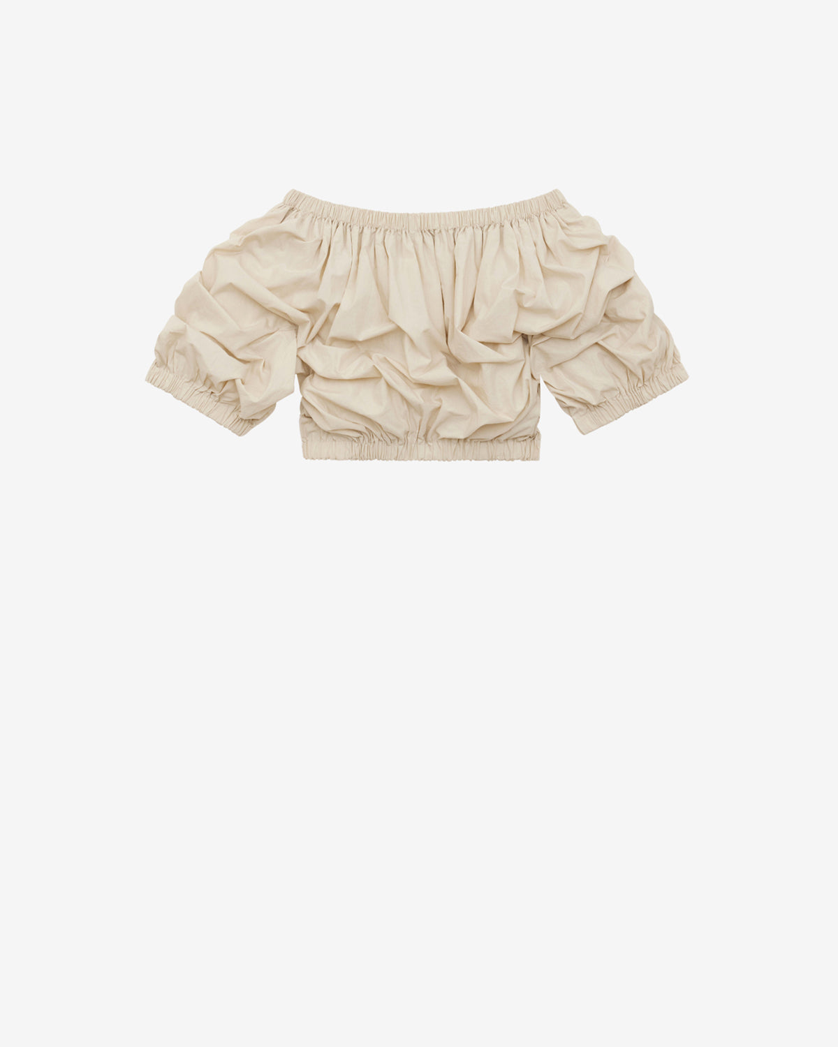 Top boule bertille en coton crispy - Écru - Woman - 5