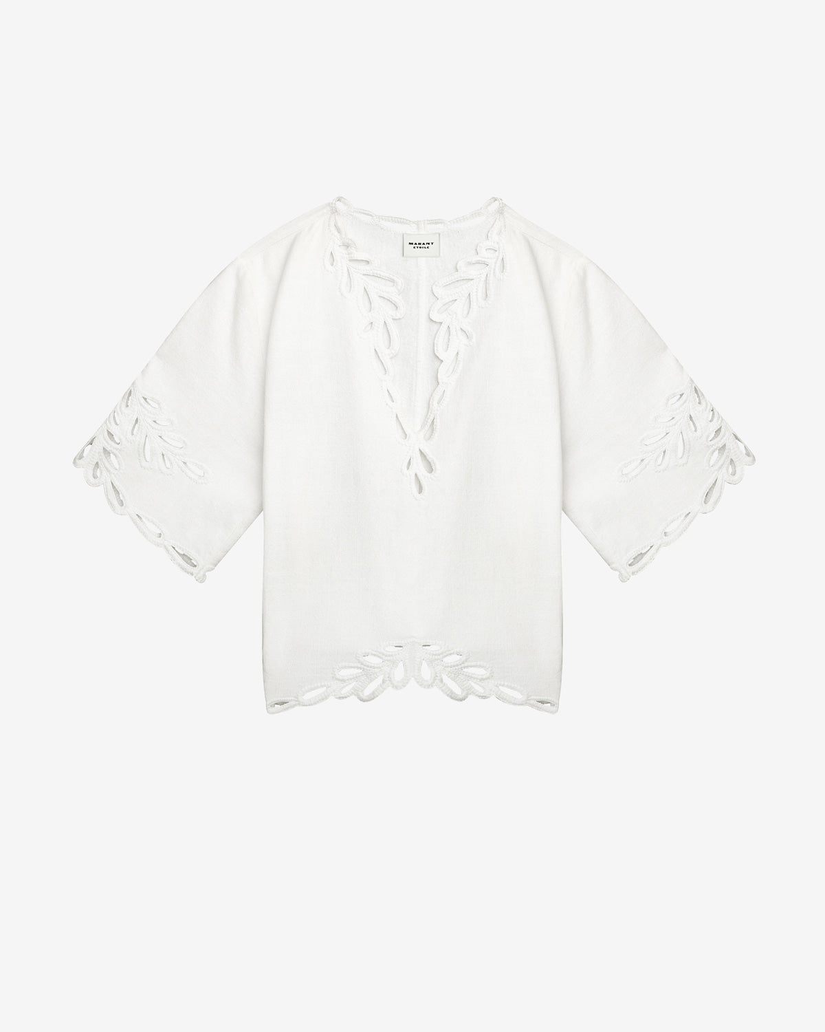 Top shana con ricami traforati - Bianco - Woman - 5