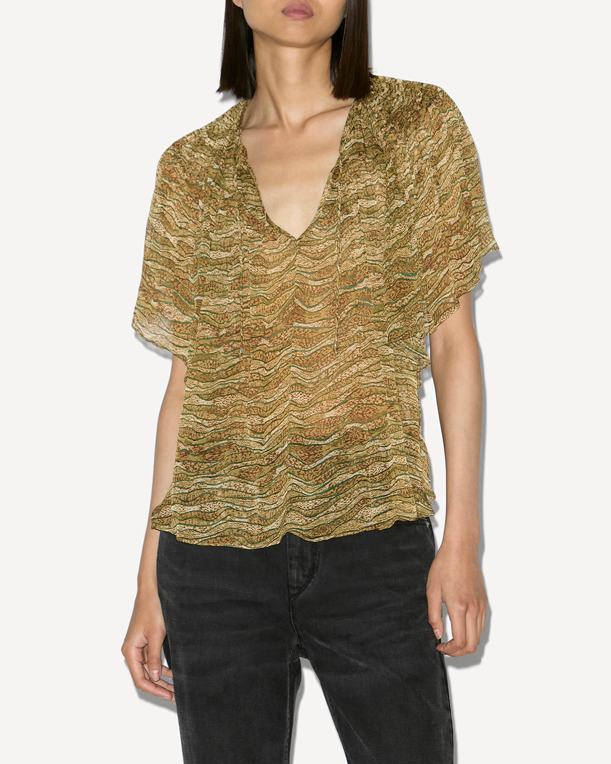 Top neslya Woman Khaki 4