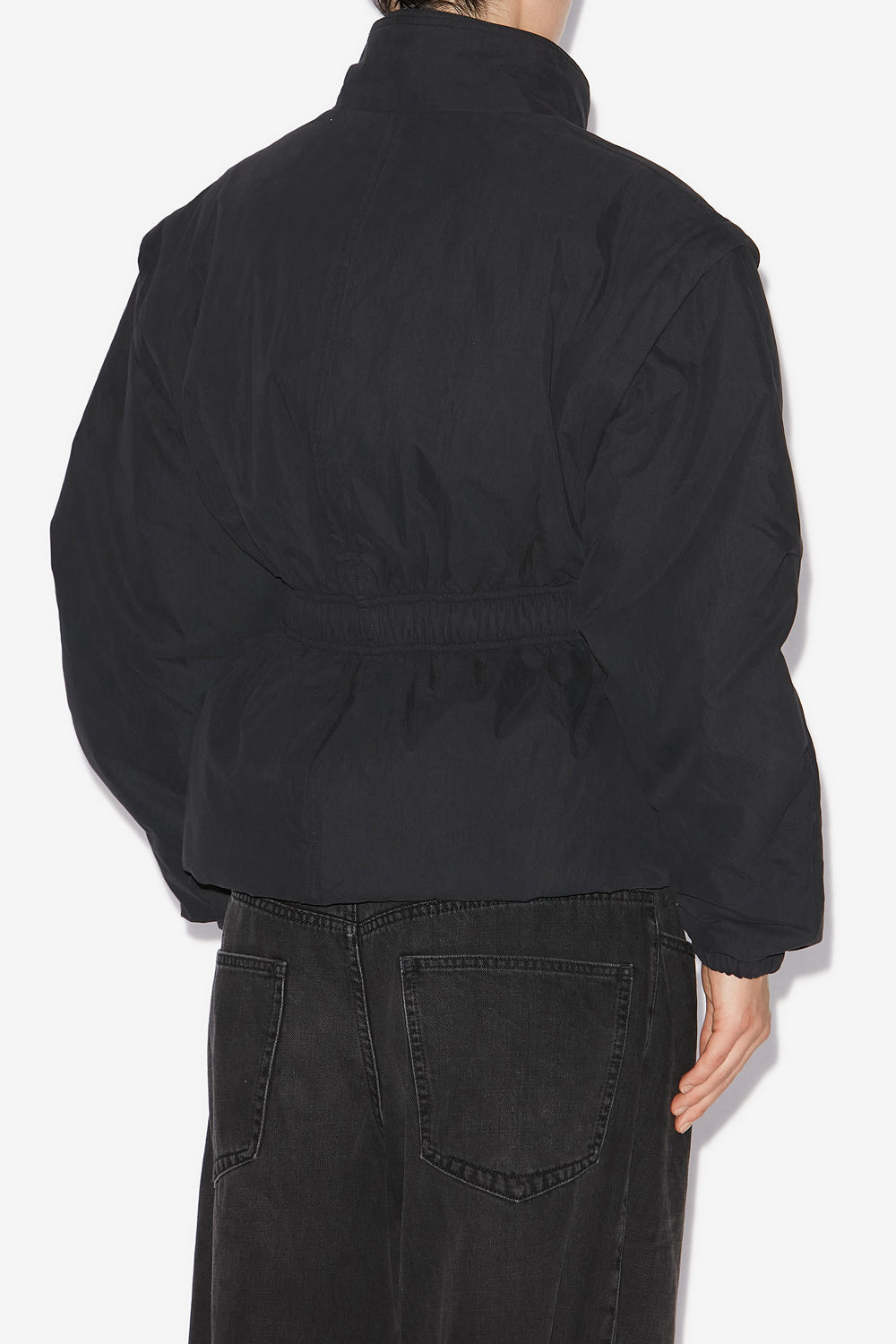 Manteau dastyni en coton matelassé - Noir - Woman - 5