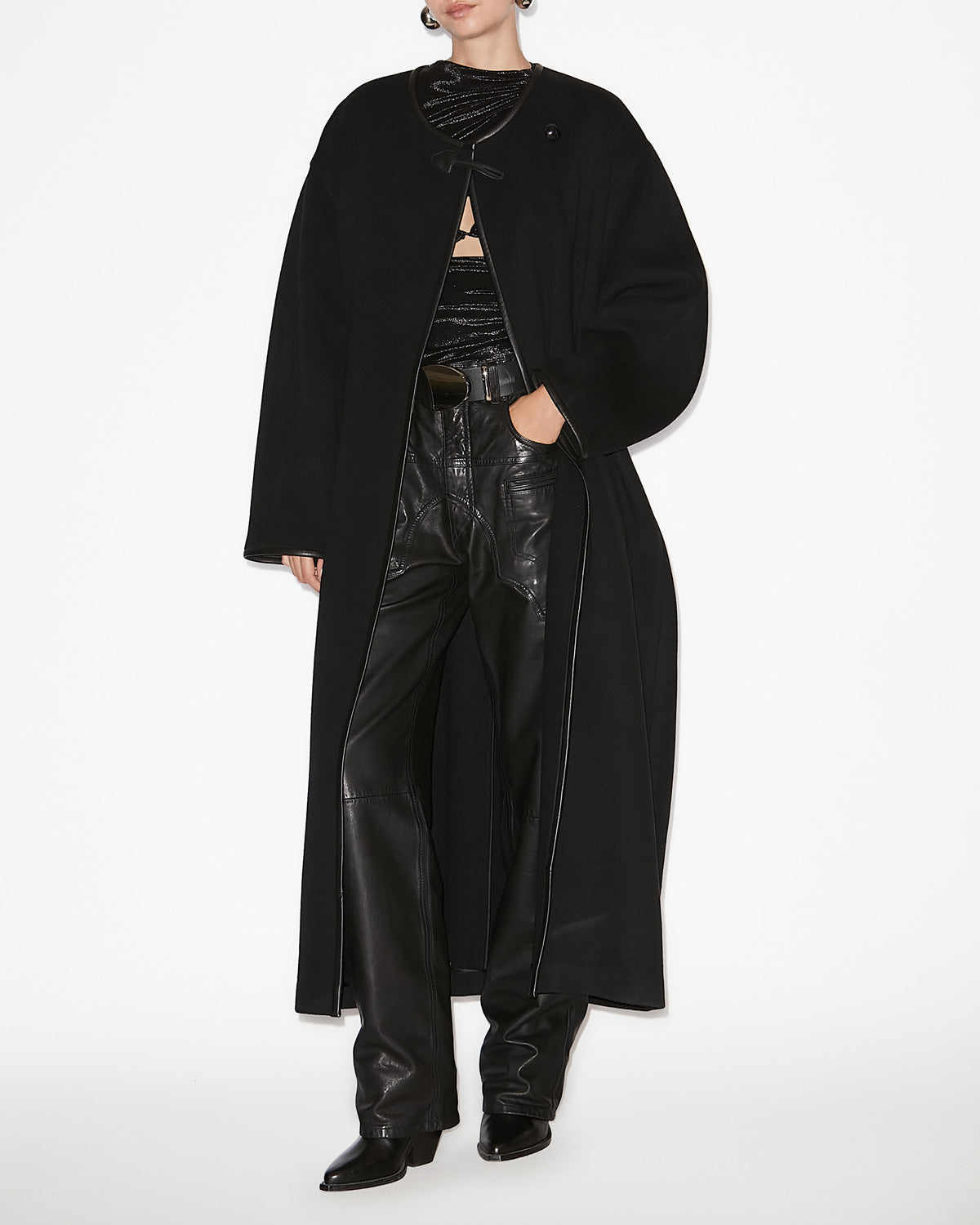 Manteau elza Woman Noir 4