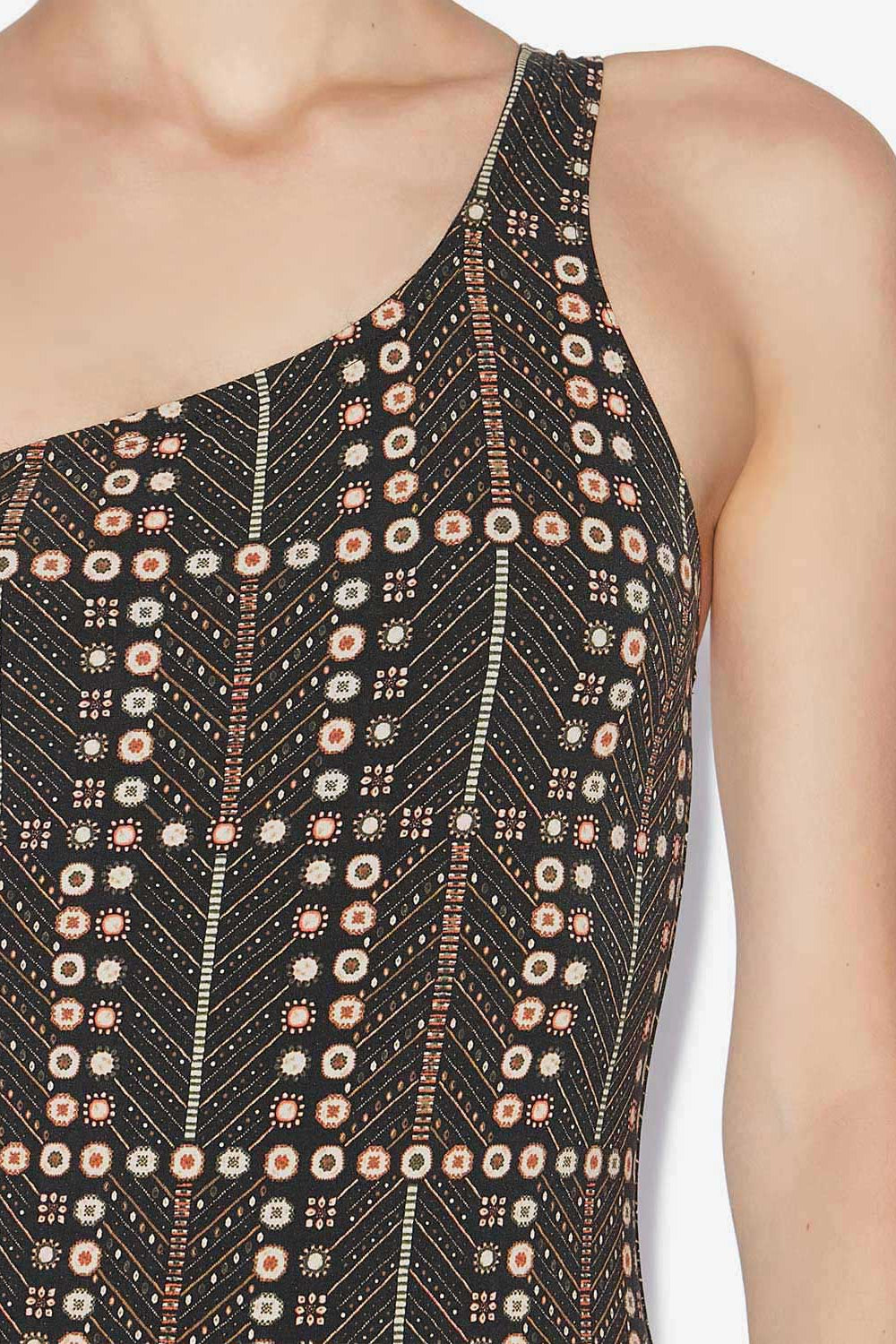 Einteiliger badeanzug sage mit print - Schwarz gewaschen - Woman - 3