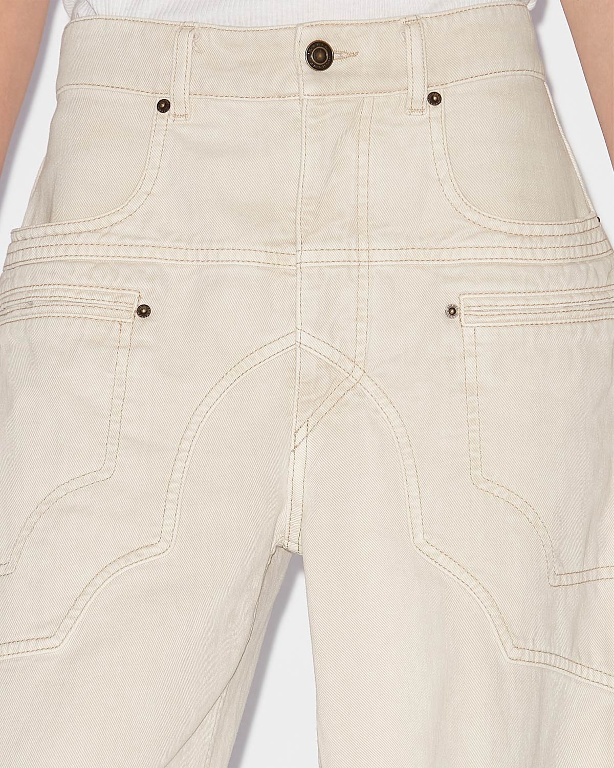 Pantaloni beryl Woman Ecru 4