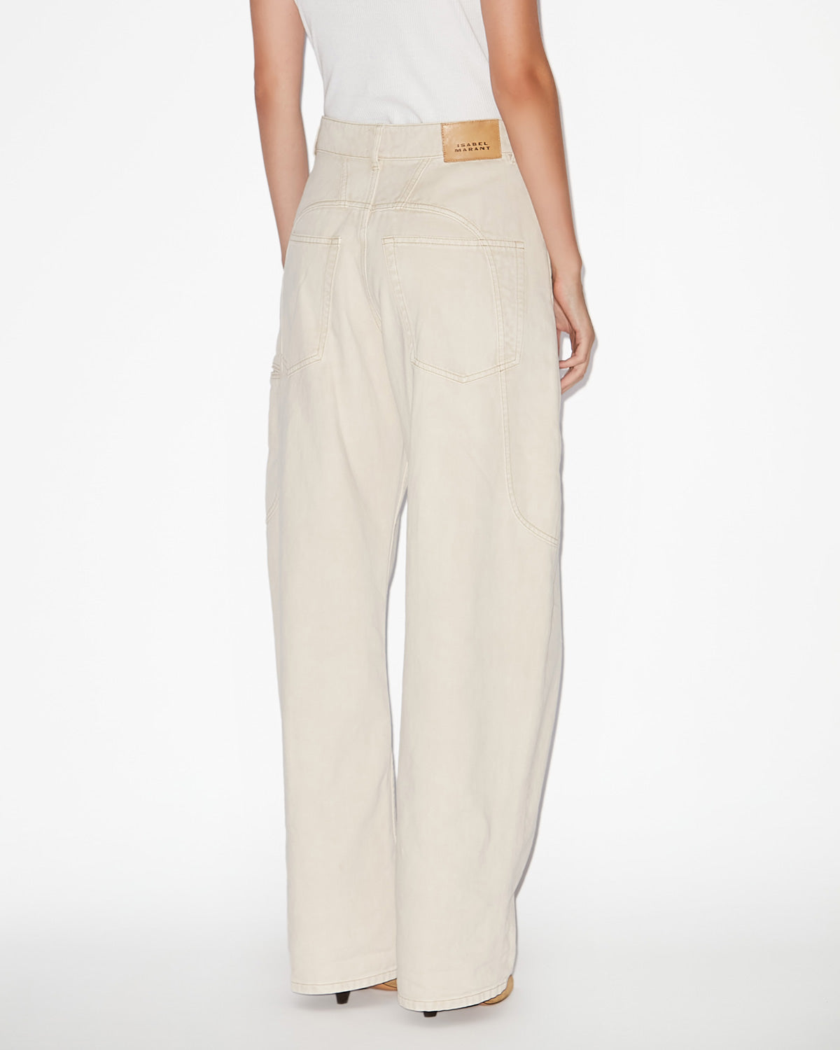 Beryl pants Woman Ecru 3