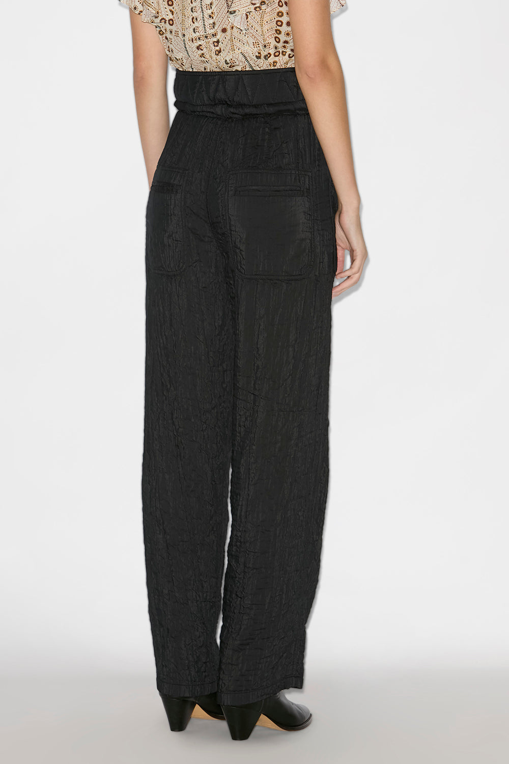 Pantaloni serida in stile avventuriero - Nero - Woman - 5