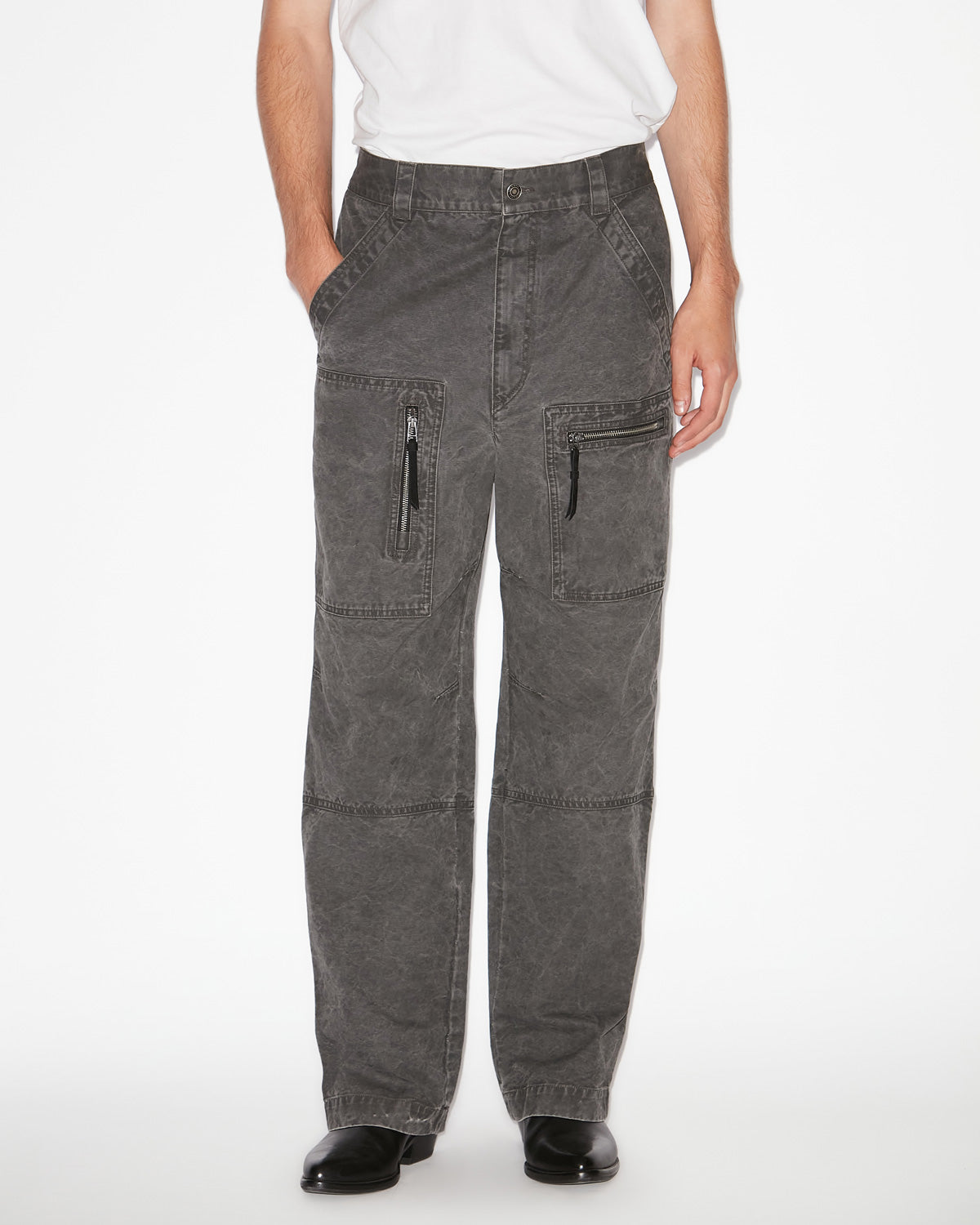 Pantalon kleber Man Noir délavé 5