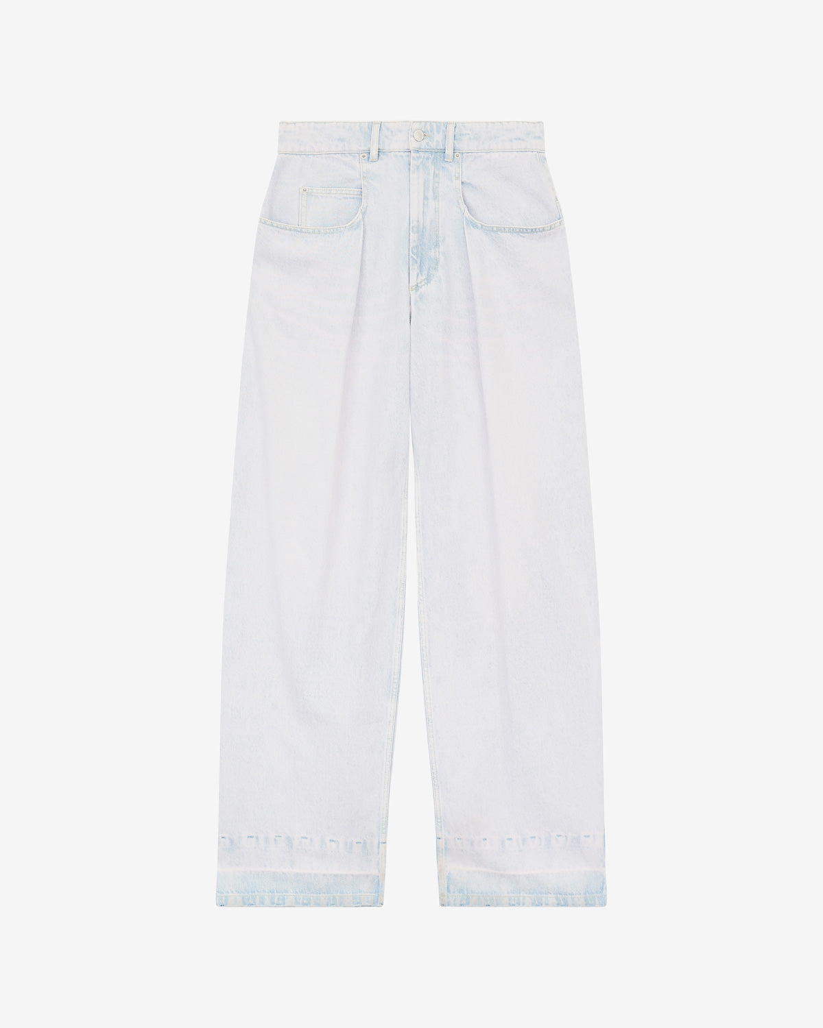 Rachelle pleated loose fit denim jeans - Light blue - Woman - 5
