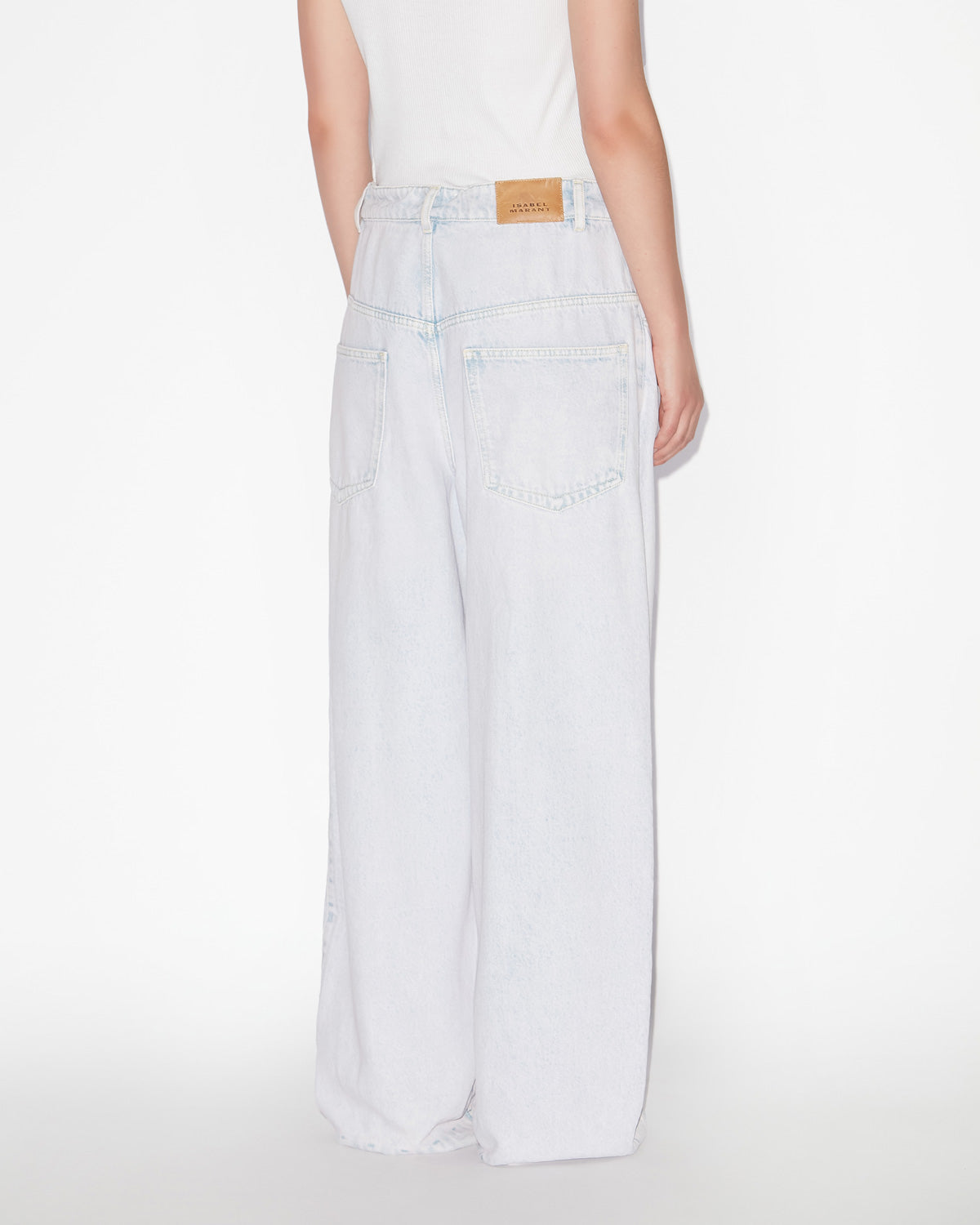Rachelle pleated loose fit denim jeans - Light blue - Woman - 4