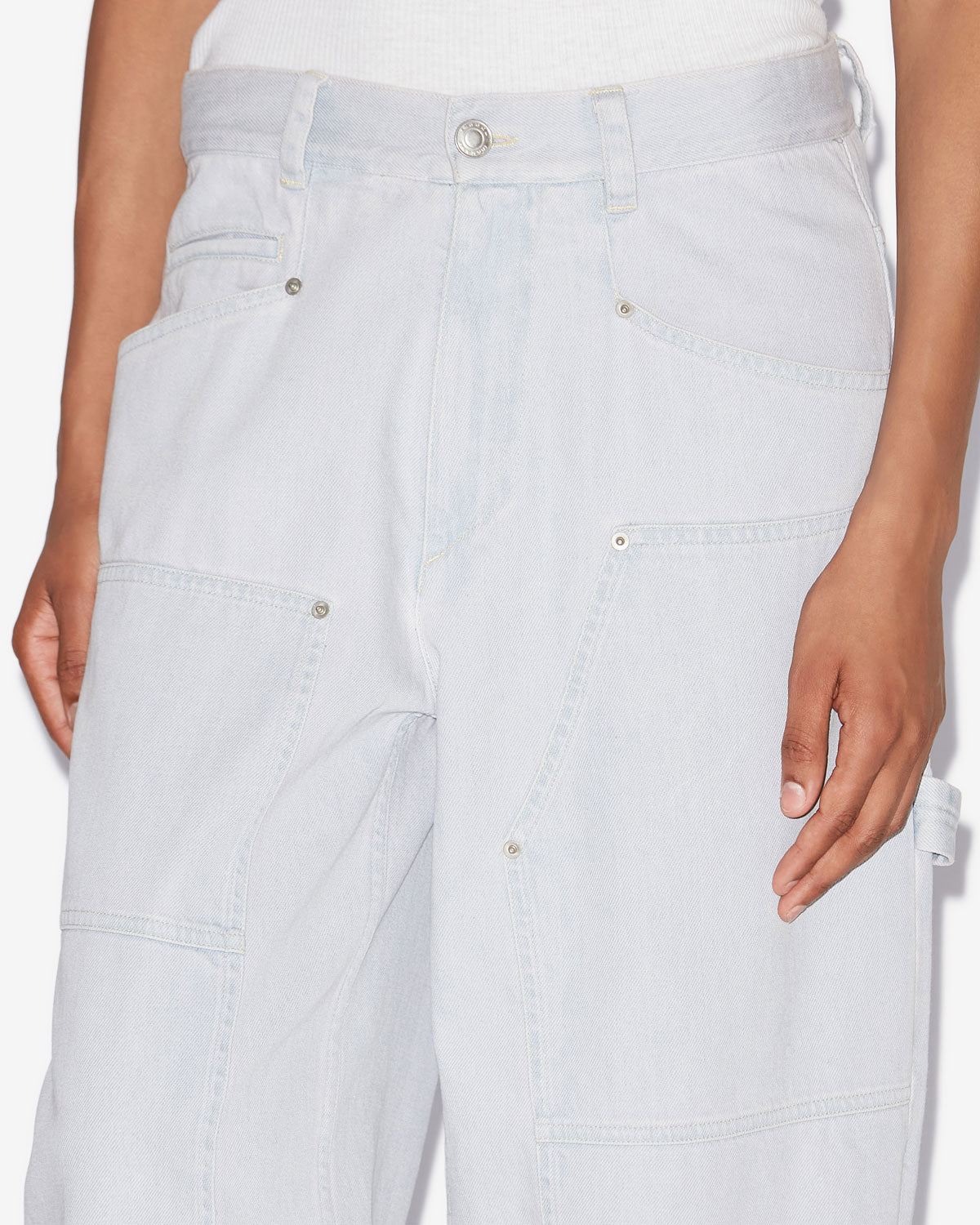 Pantaloni ophra Woman Azzurro 2