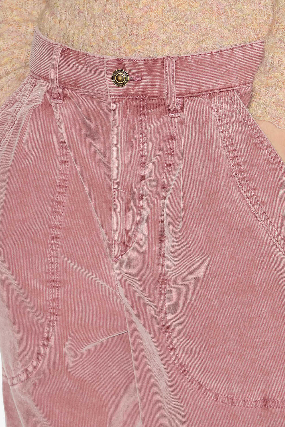Onyta corduroy pants - Sepia pink - Woman - 3