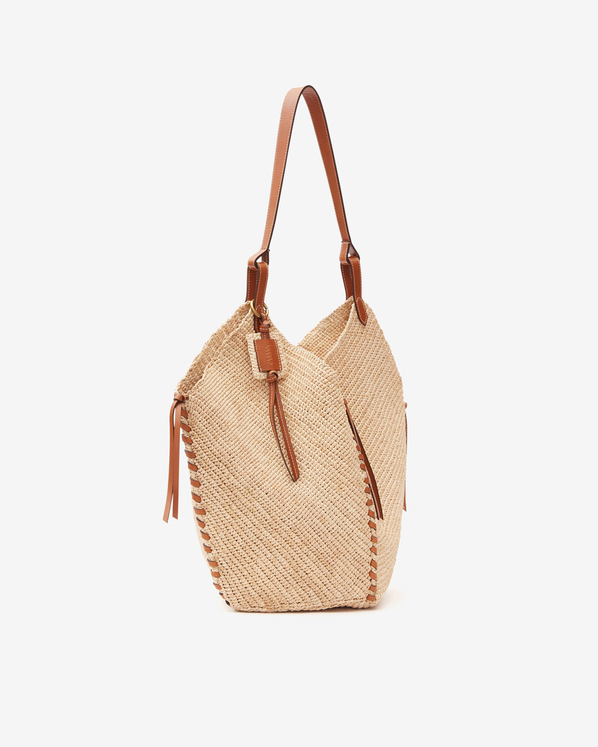 Tampa bag Woman Natural and cognac 1