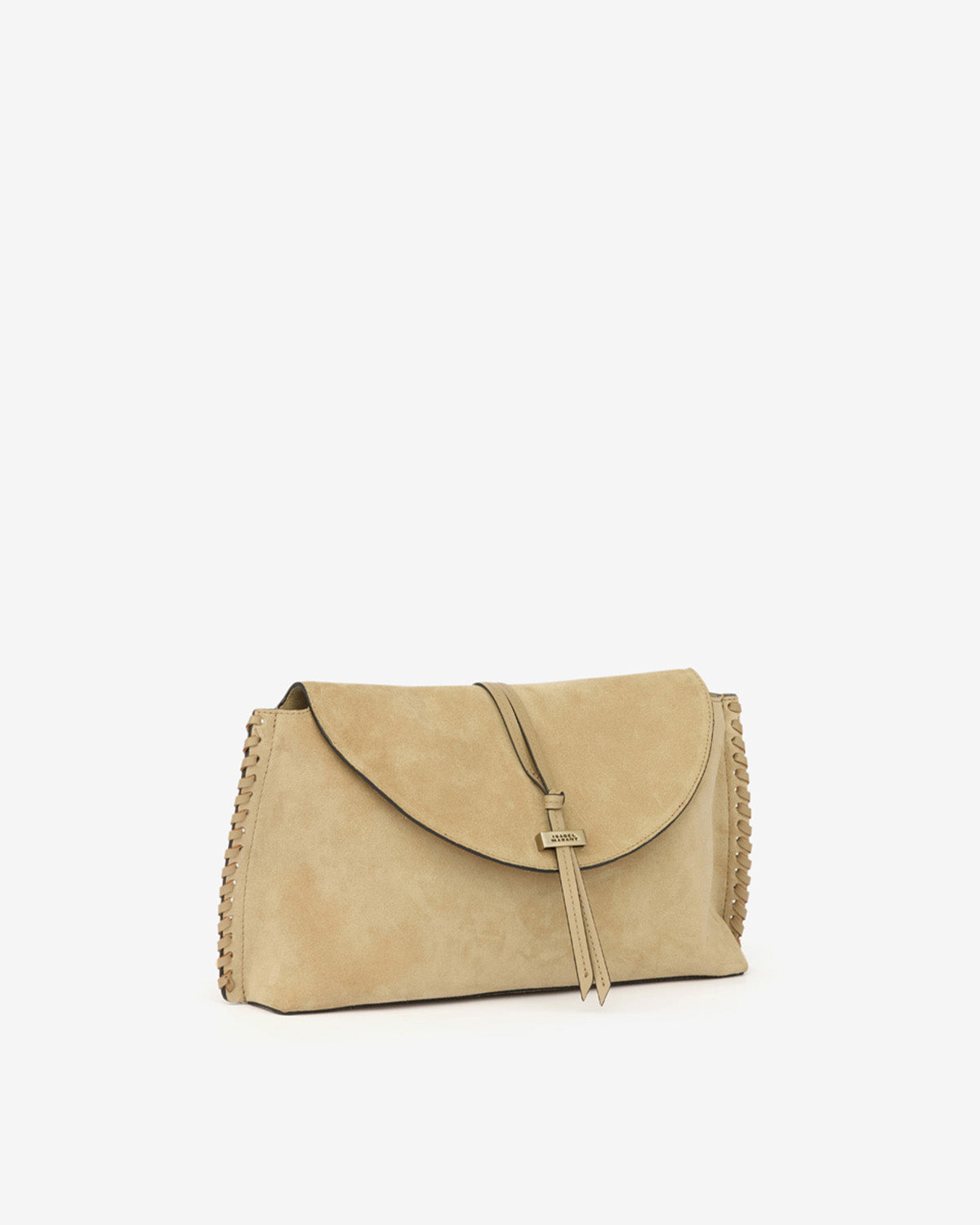 Bolso de mano de piel de ante de becerro trenzada silao - Light beige - Woman - 4