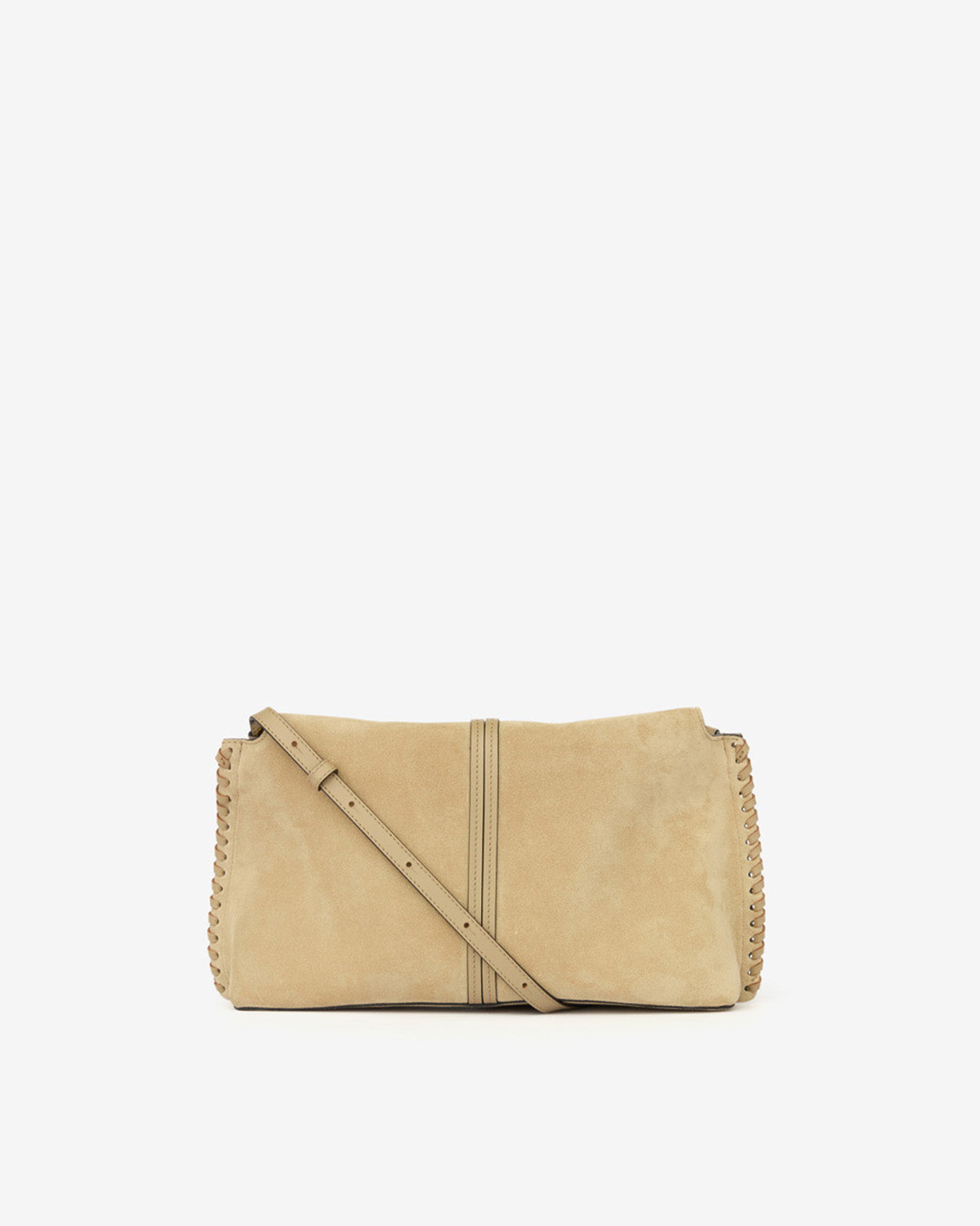 Bolso de mano de piel de ante de becerro trenzada silao - Light beige - Woman - 2