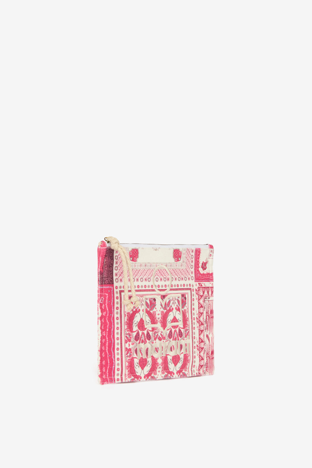 Pochette netia aus bedruckter baumwolle mit logo - Rot - Woman - 4