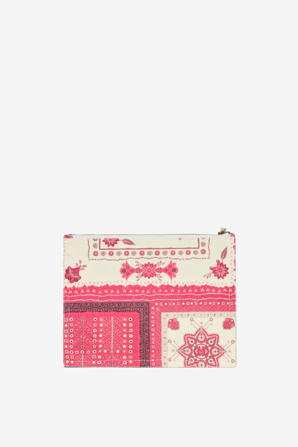 Pochette netia aus bedruckter baumwolle mit logo - Rot - Woman - 2