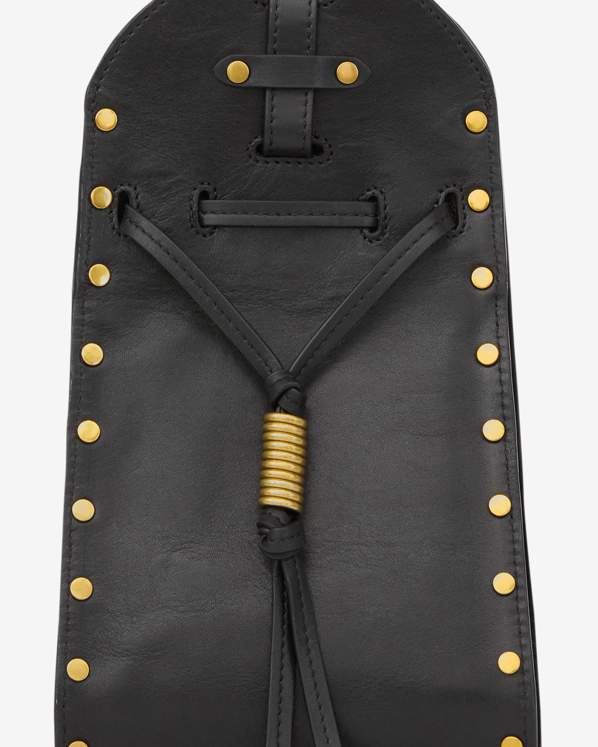 Eimertasche silao aus glattem vachetteleder - Schwarz - Woman - 3