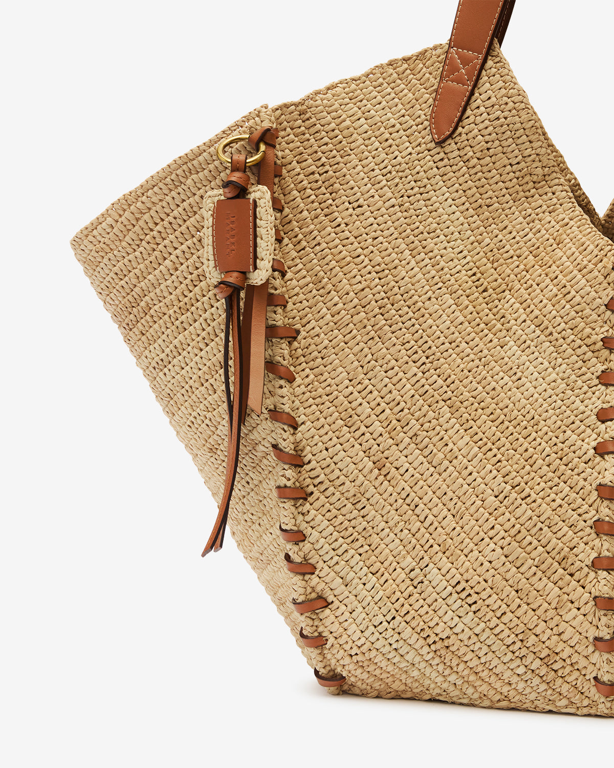BOLSO DE HOMBRO TAMPA TOTE Mujer natural and cognac | Web oficial
