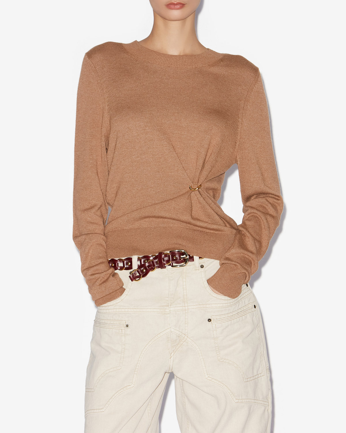 Pull cosima Woman Camel 4