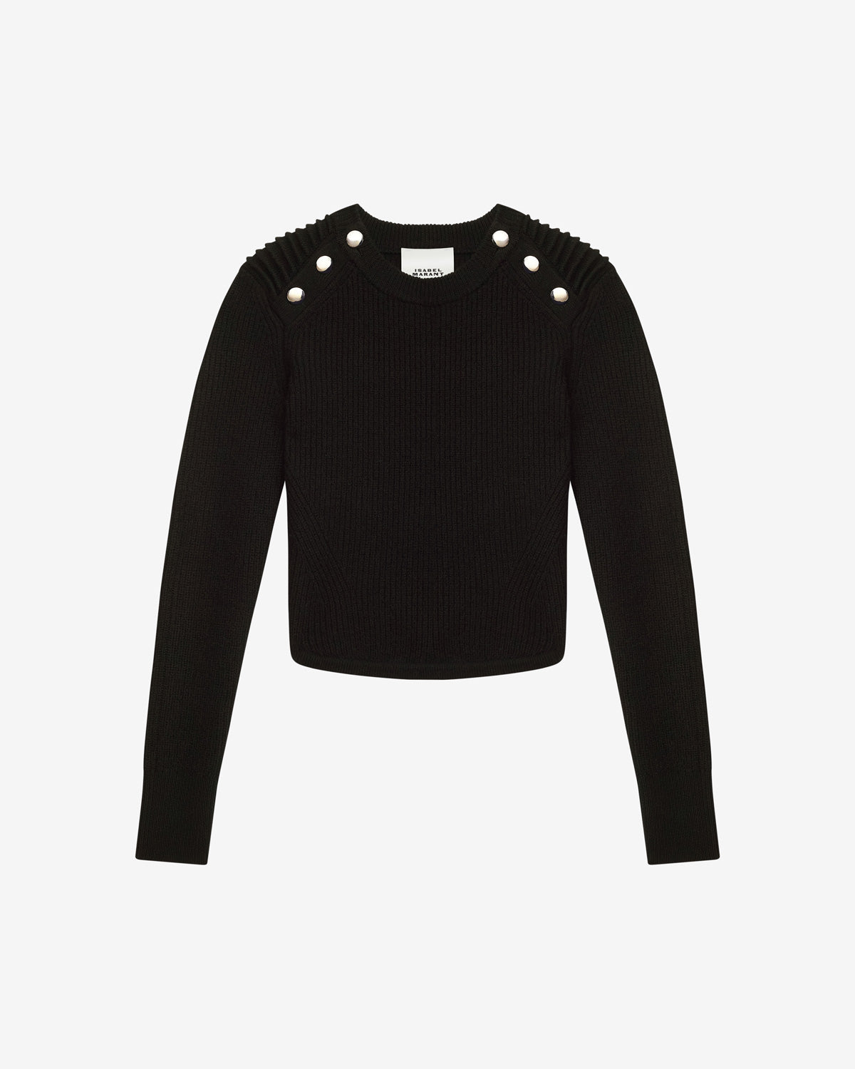 Nust ribbed merinos wool sweater - Black - Woman - 5