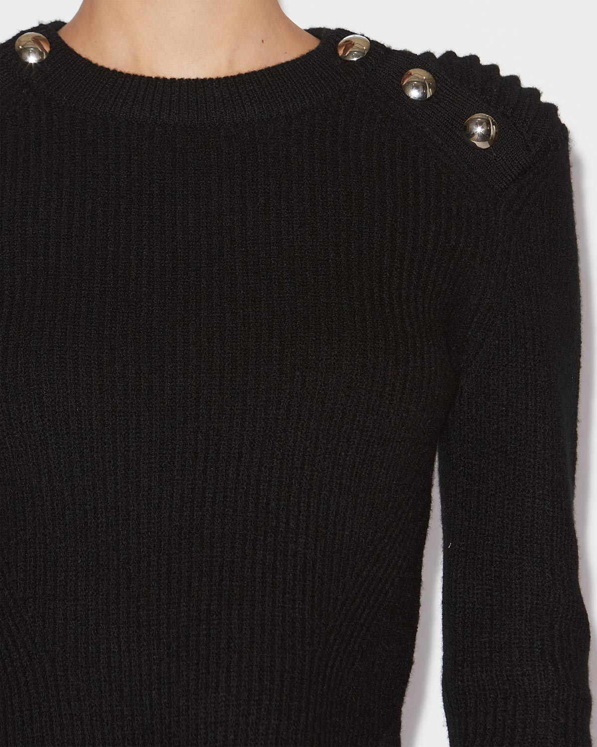 Nust ribbed merinos wool sweater - Black - Woman - 2