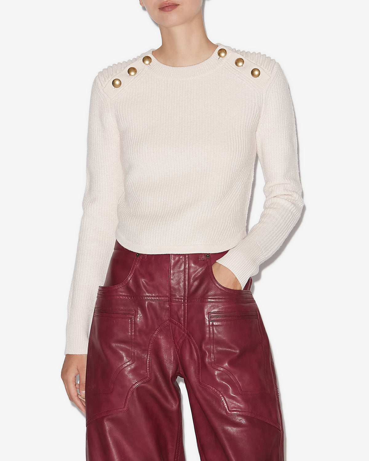 Maglione nust in lana merino a coste - Nude - Woman - 3