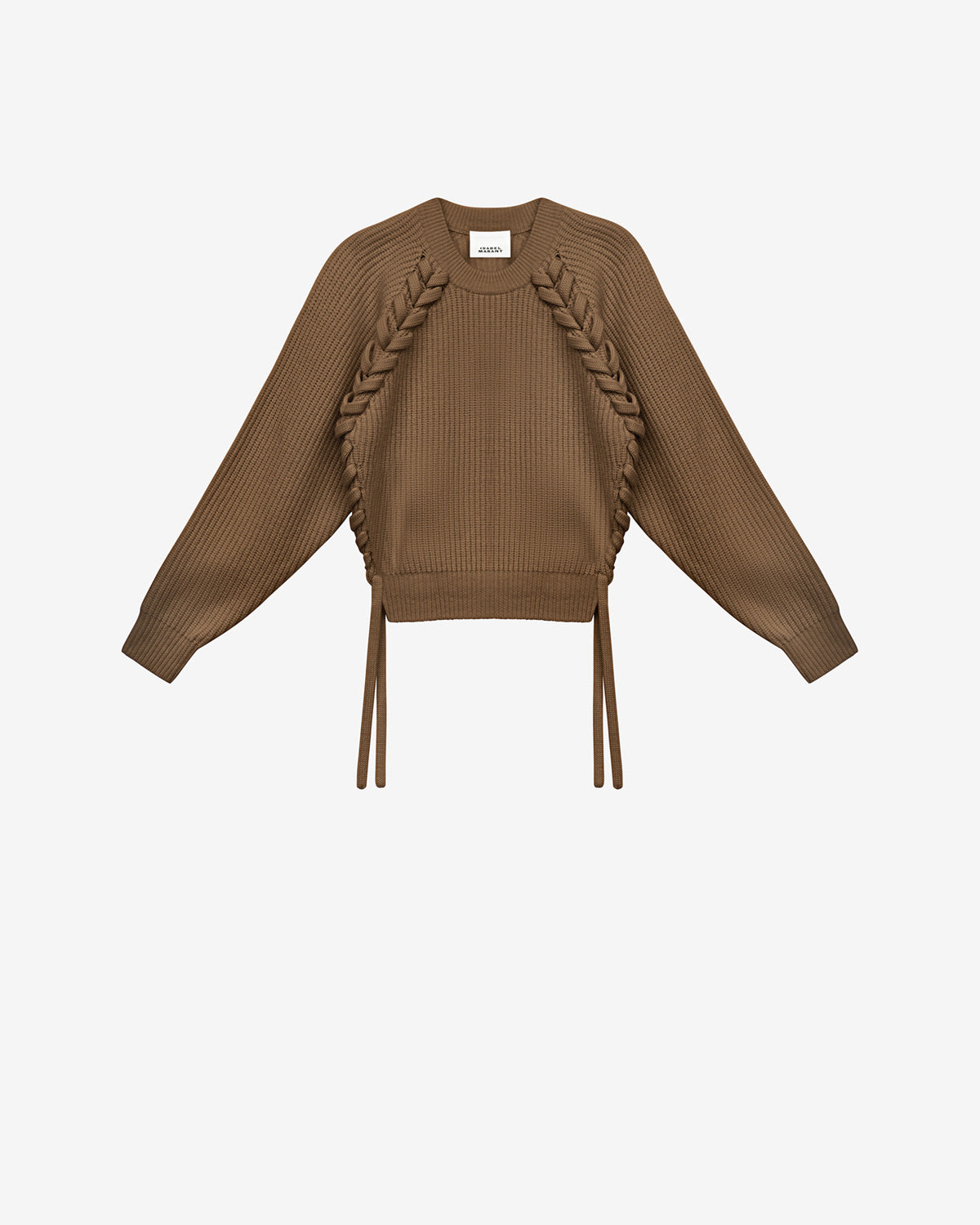 Pullover noelia aus gerippter und geflochtener merinowolle - Bronze - Woman - 5