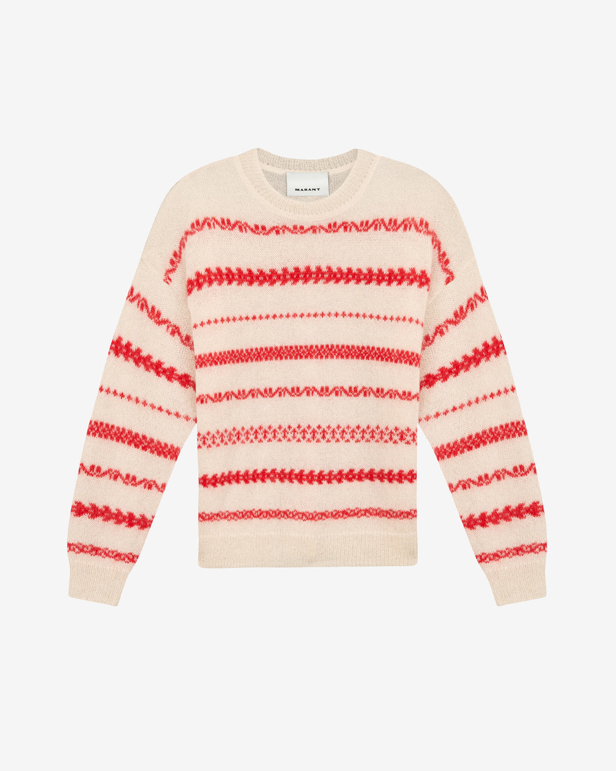 Amory sweater Man Ecru and red 4