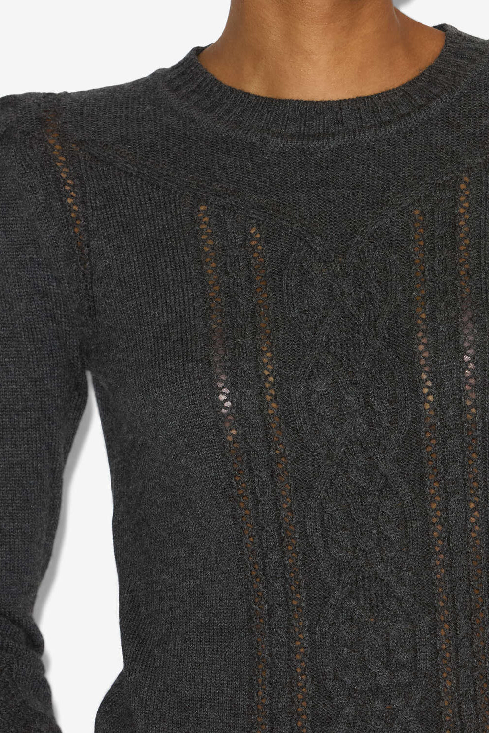 Pull kelia en maille torsadée - Anthracite - Woman - 3